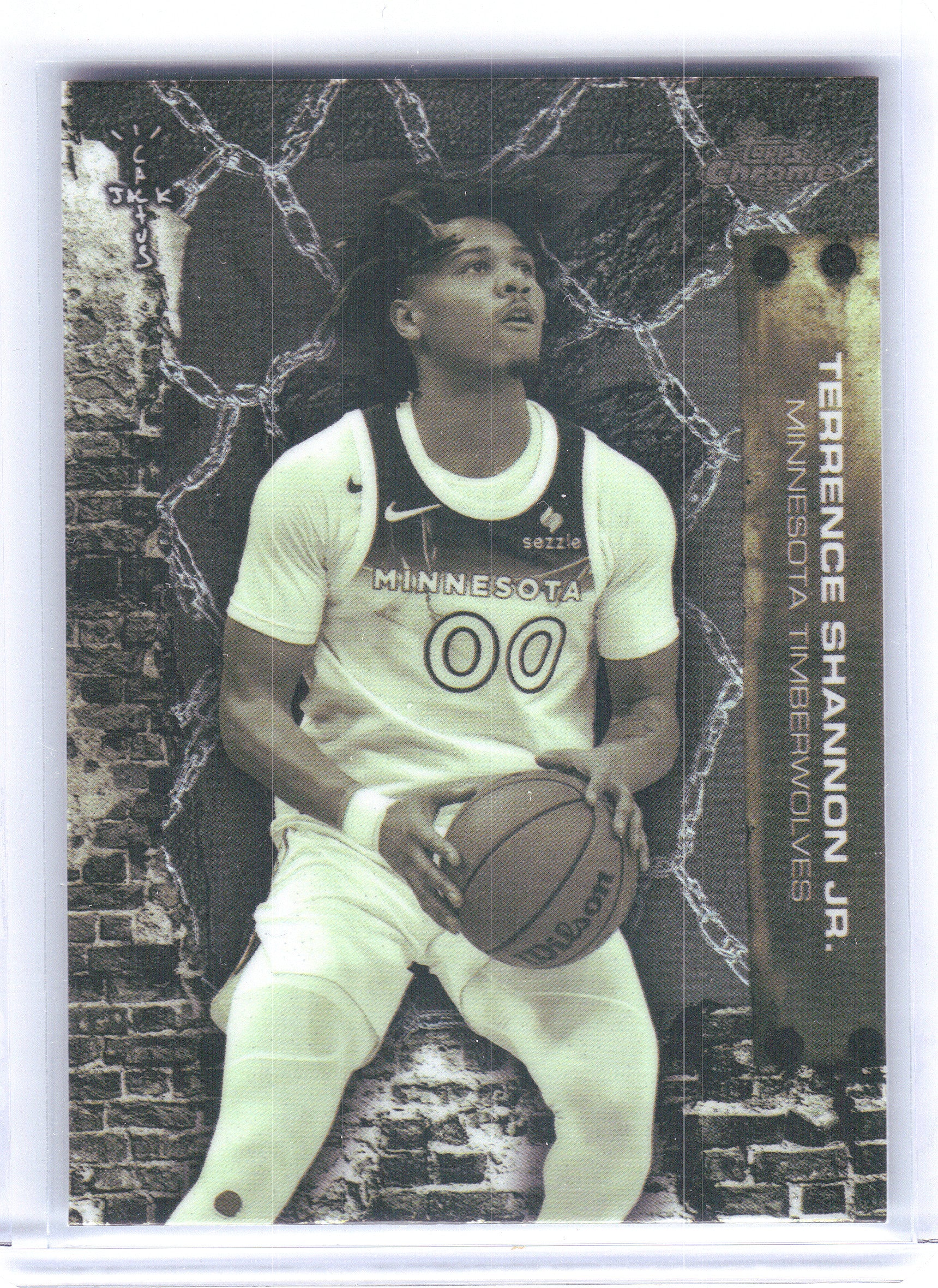 2025-26 Topps Chrome Cactus Jack #34 Terrence Shannon Jr. Refractor Minnesota Timberwolves