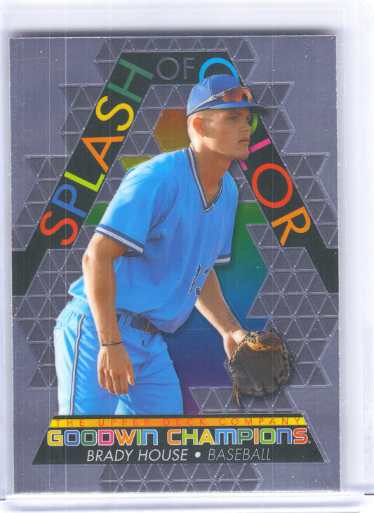 2022 Upper Deck Goodwin Champions #SCP12 Brady House Splash of Color Platinum