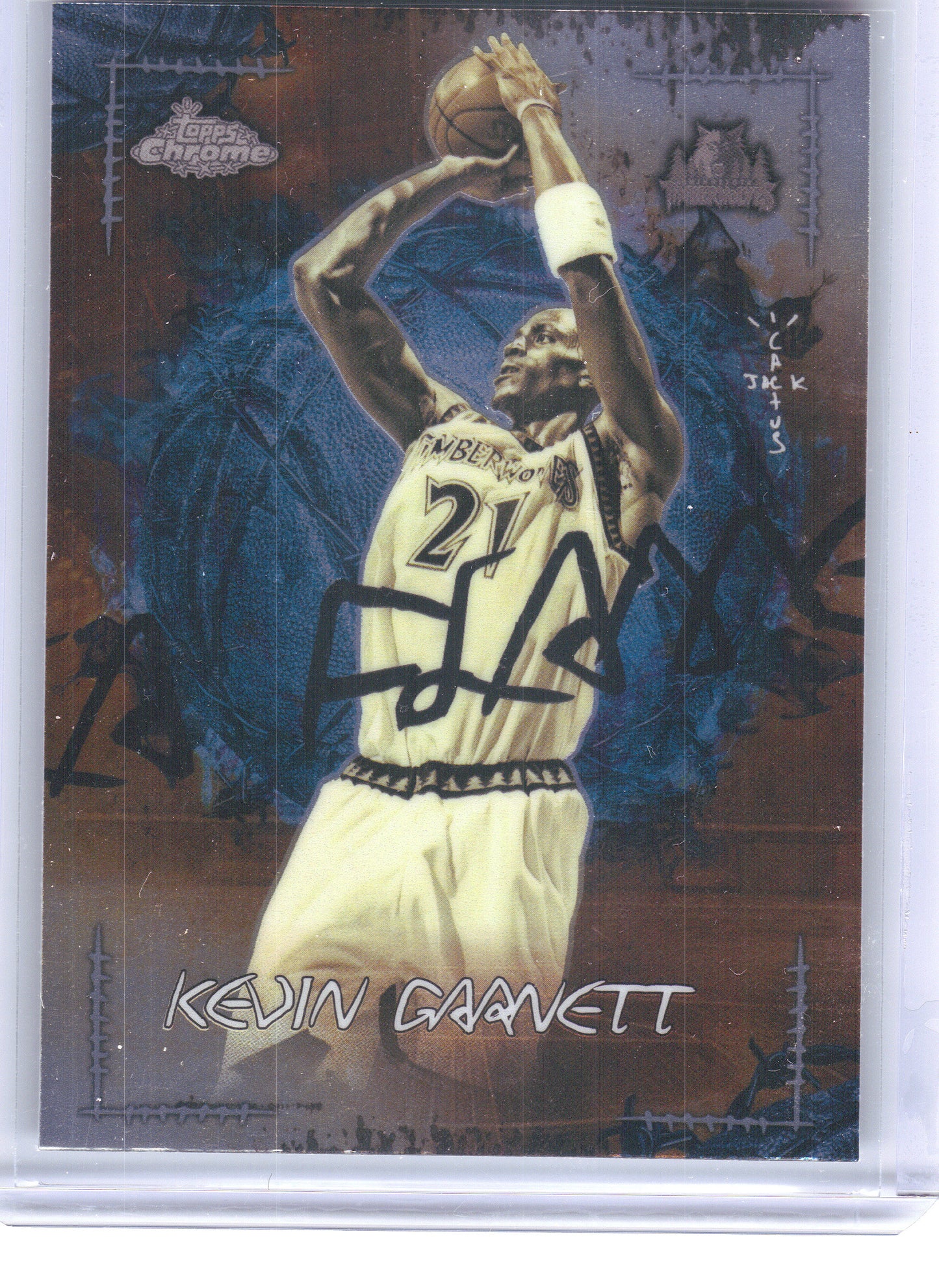 2025-26 Topps Chrome Cactus Jack #LFL-9 Kevin Garnett La Flame Legends Minnesota Timberwolves