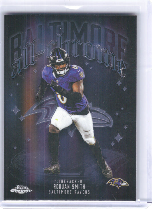 2025 Topps Chrome #ACT-21 Roquan Smith All Chrome Team Baltimore Ravens