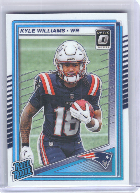2025 Donruss Optic #245 Kyle Williams New England Patriots RC