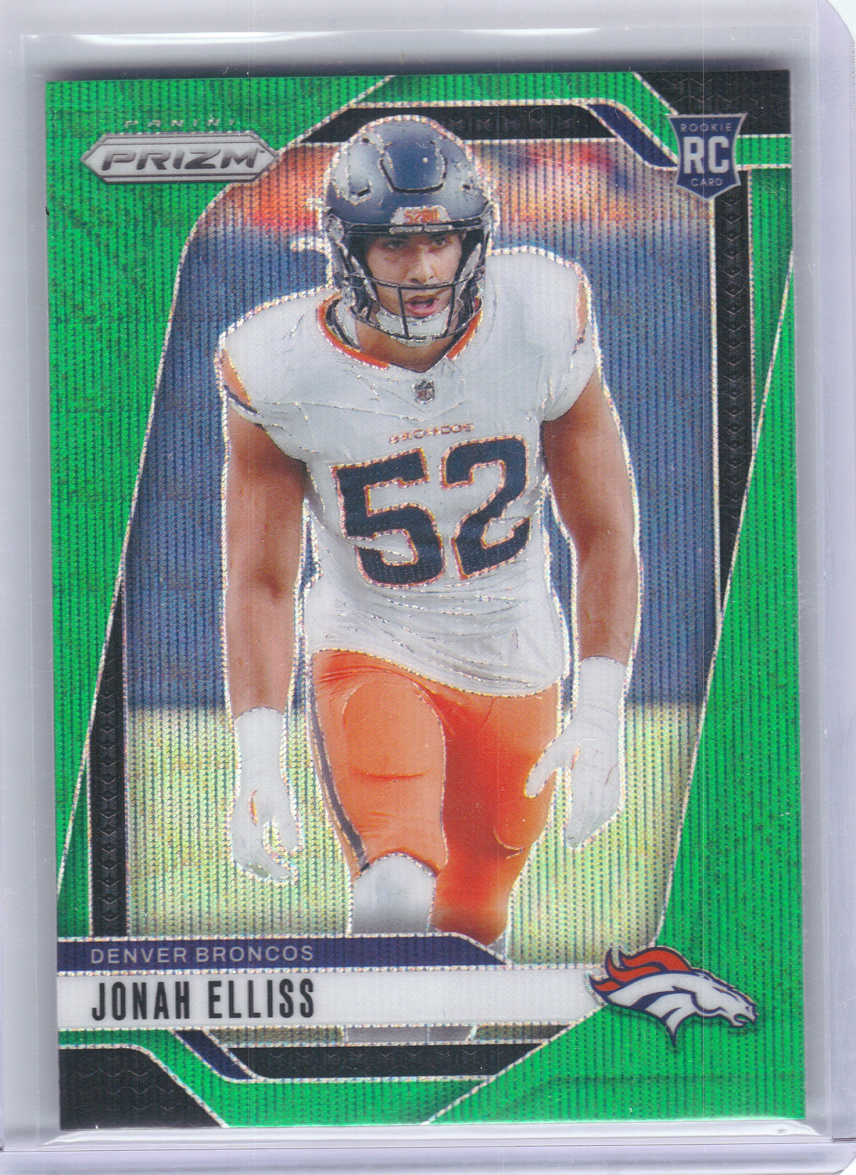 2024 Panini Prizm #356 Jonah Elliss Green Wave Denver Broncos RC
