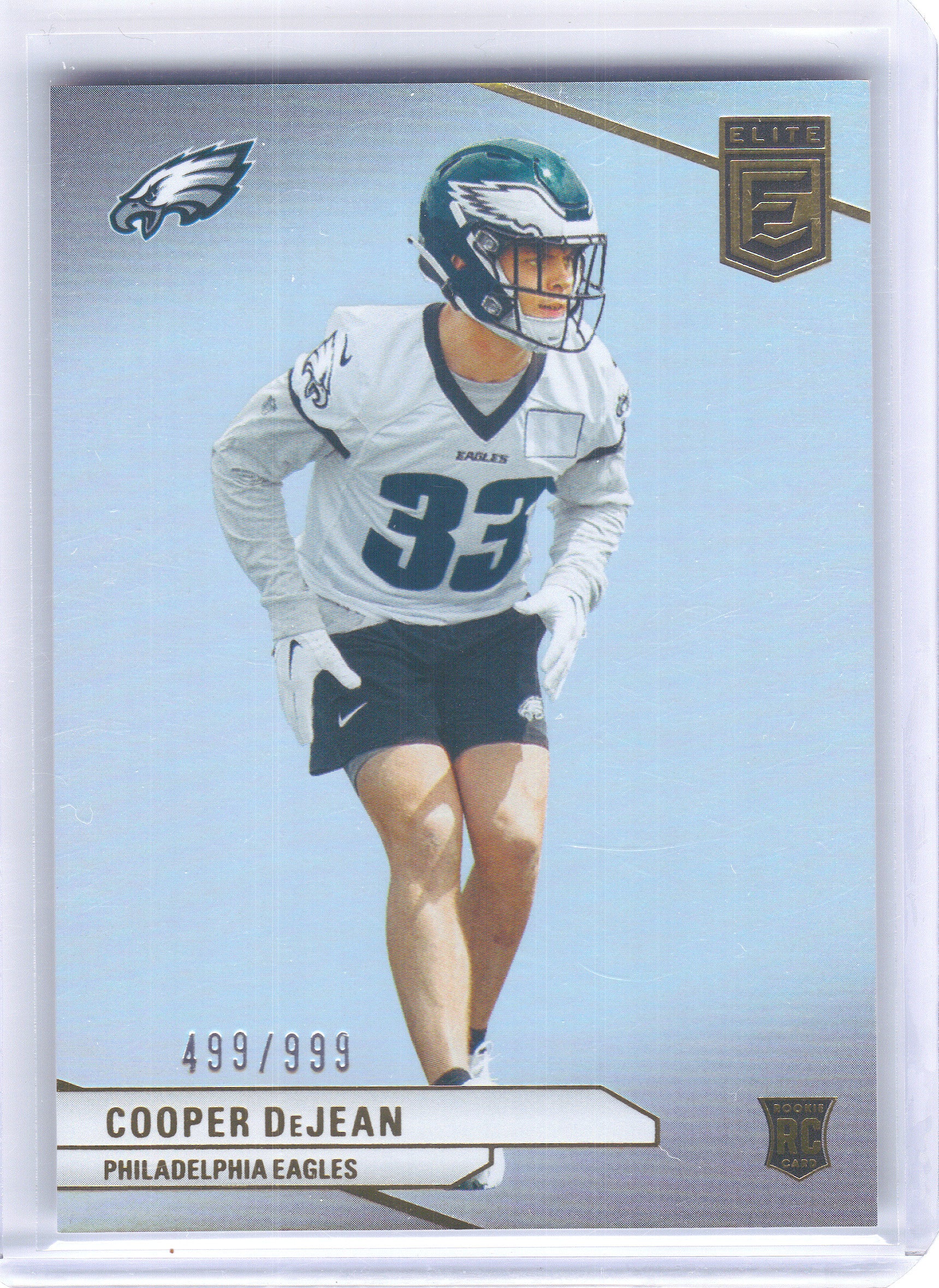 2024 Donruss Elite #171 Cooper DeJean #/999 Philadelphia Eagles SN, RC