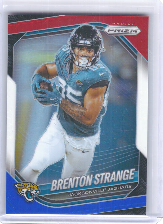 2025 Panini Prizm #136 Brenton Strange Red White and Blue Jacksonville Jaguars