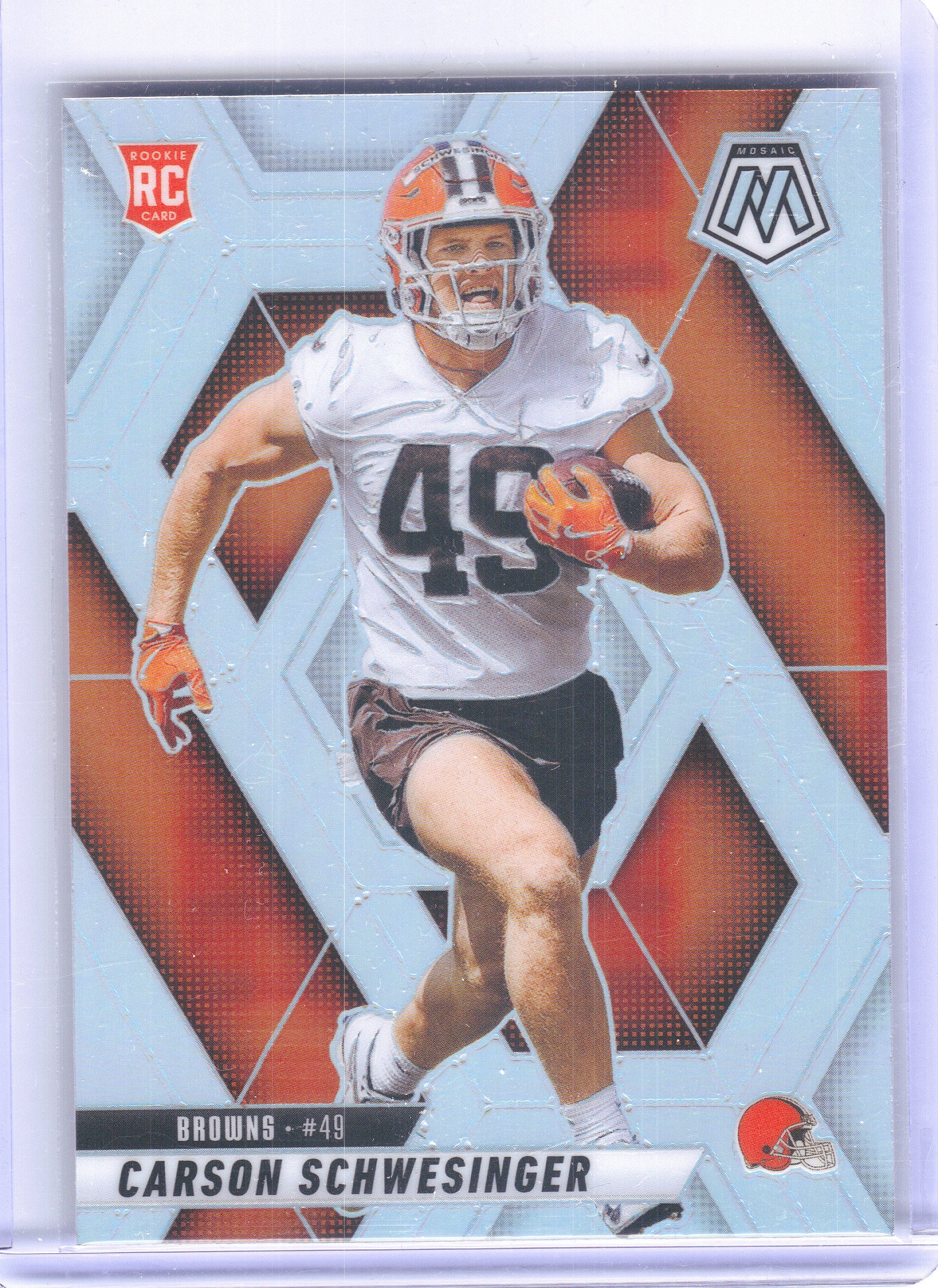 2025 Panini Mosaic #371 Carson Schwesinger Silver Cleveland Browns RC