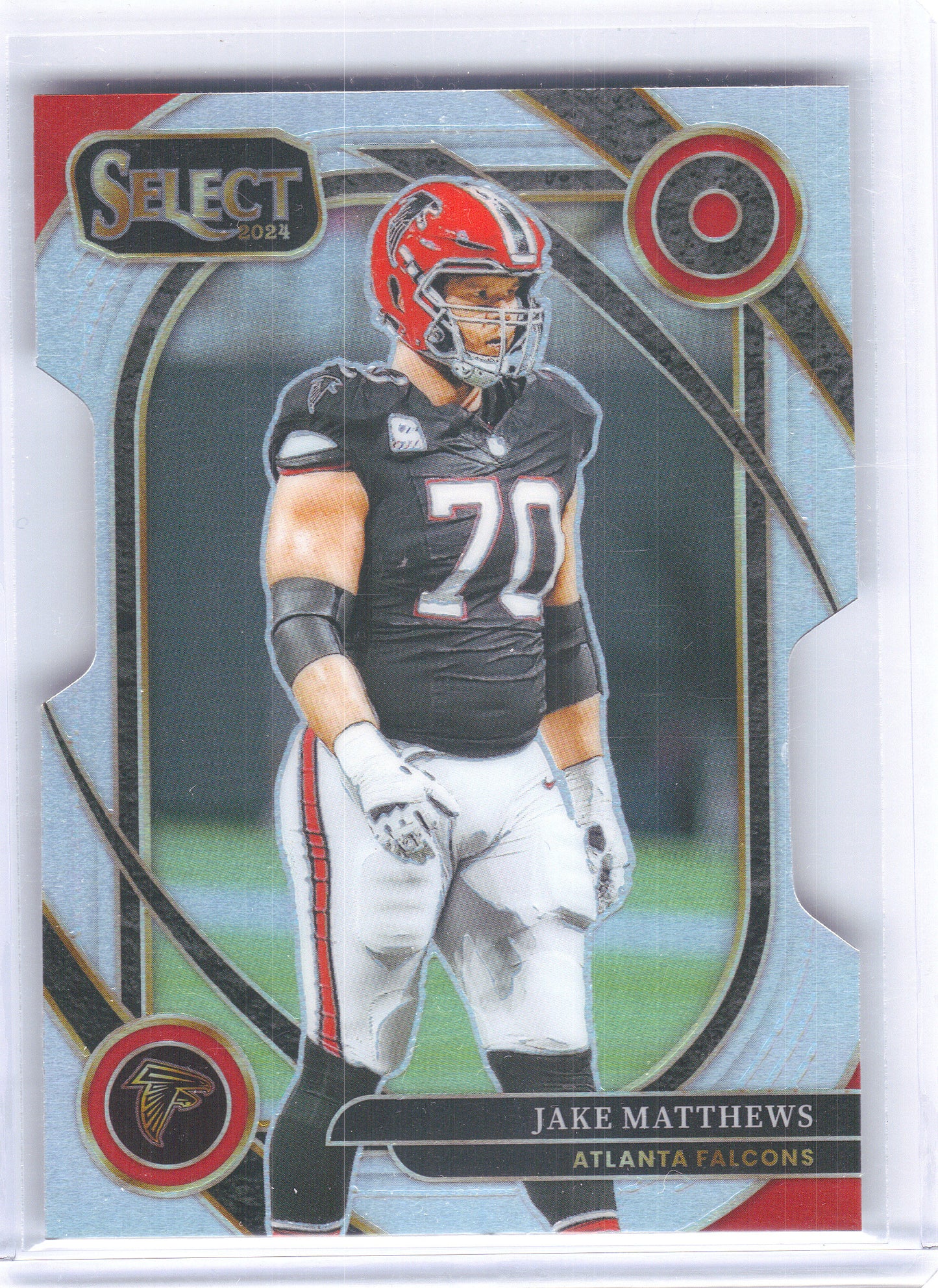 2024 Panini Select #264 Jake Matthews Silver Prizm Die Cut Atlanta Falcons