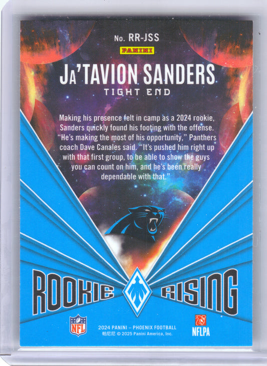 2024 Panini Phoenix #RR-JSS Ja'Tavion Sanders Rookie Rising Carolina Panthers
