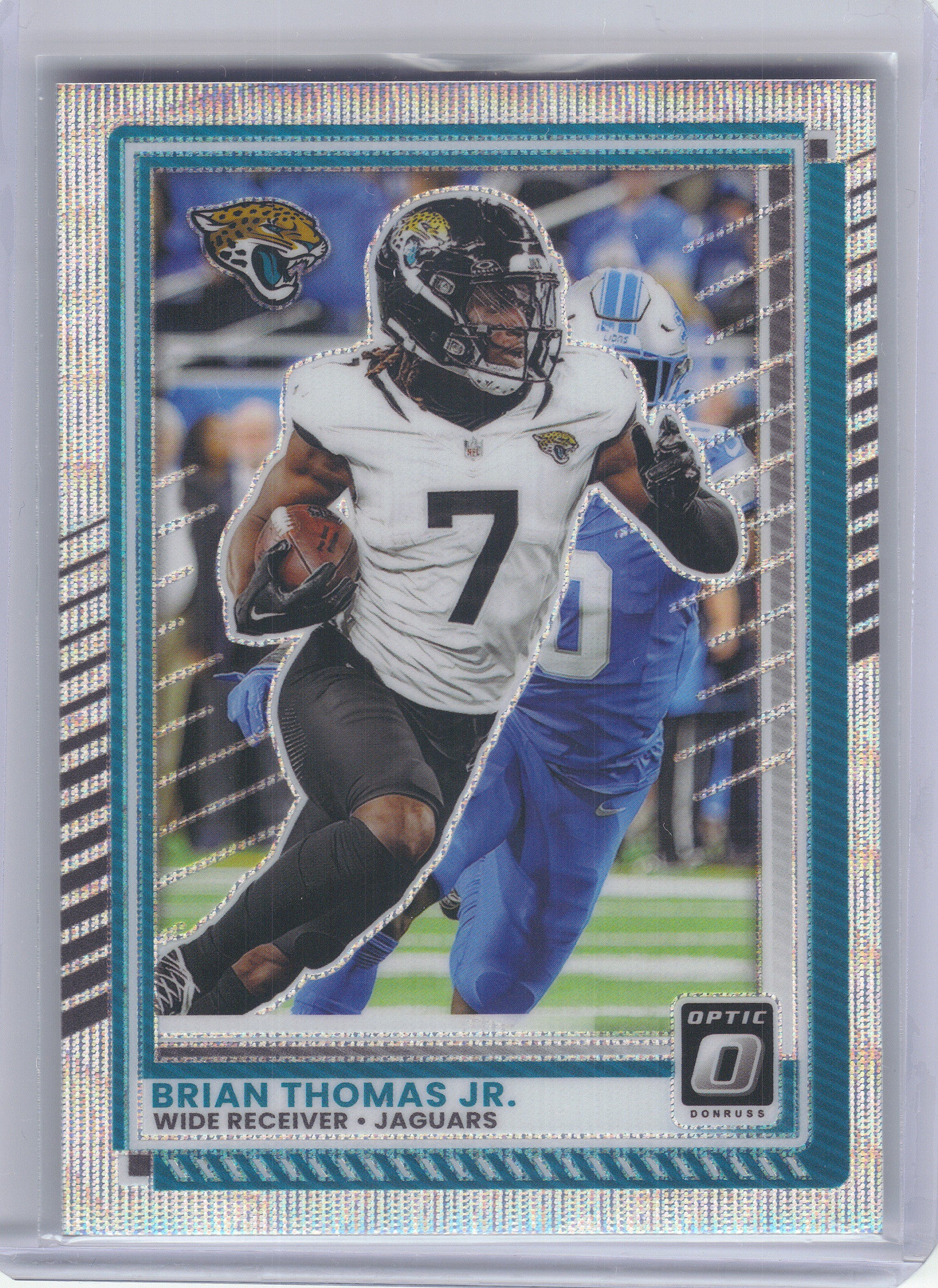 2025 Donruss Optic #4 Brian Thomas Jr. Wave #/300 Jacksonville Jaguars SN