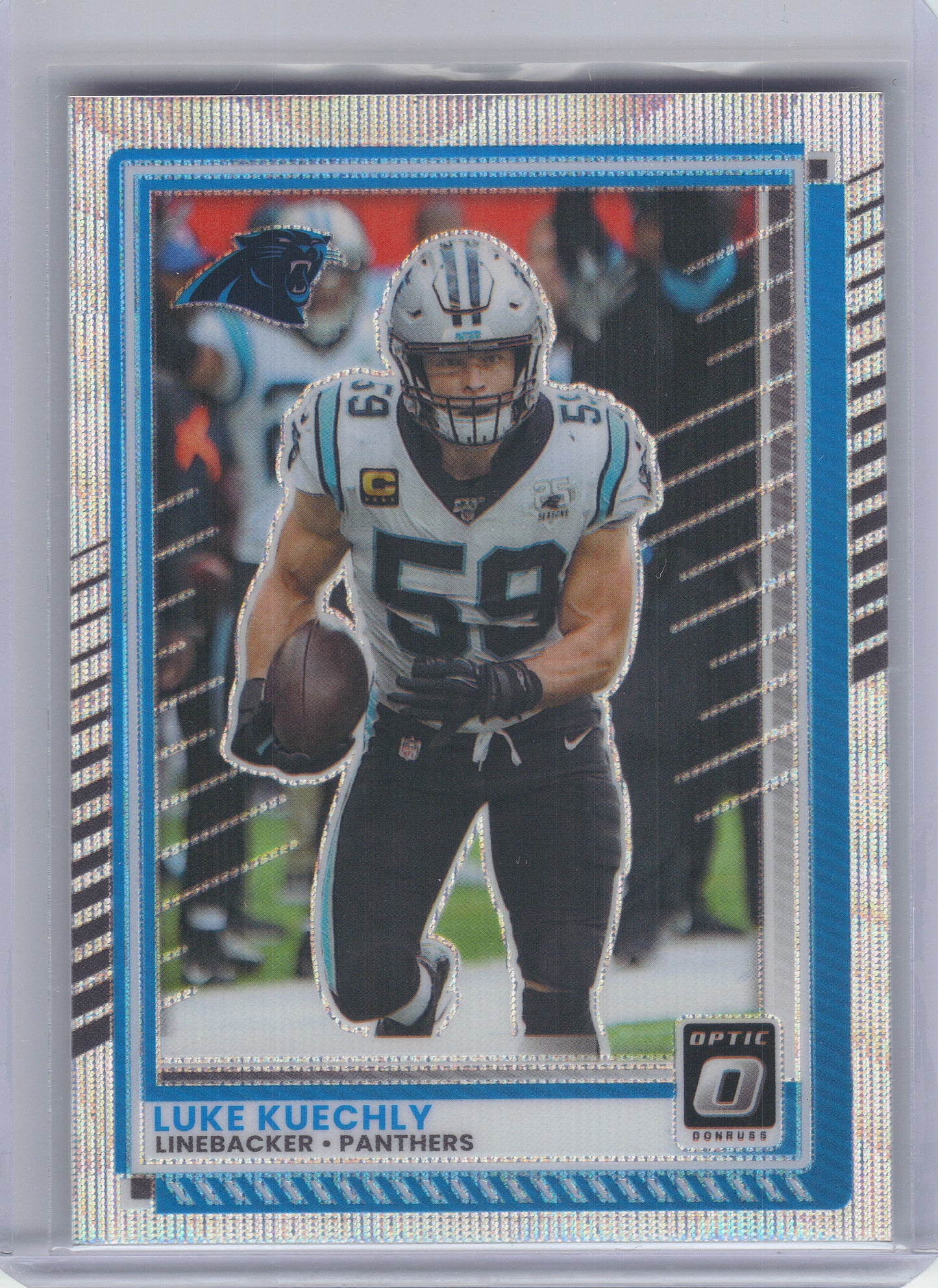 2025 Donruss Optic #84 Luke Kuechly Wave #/300 Carolina Panthers SN