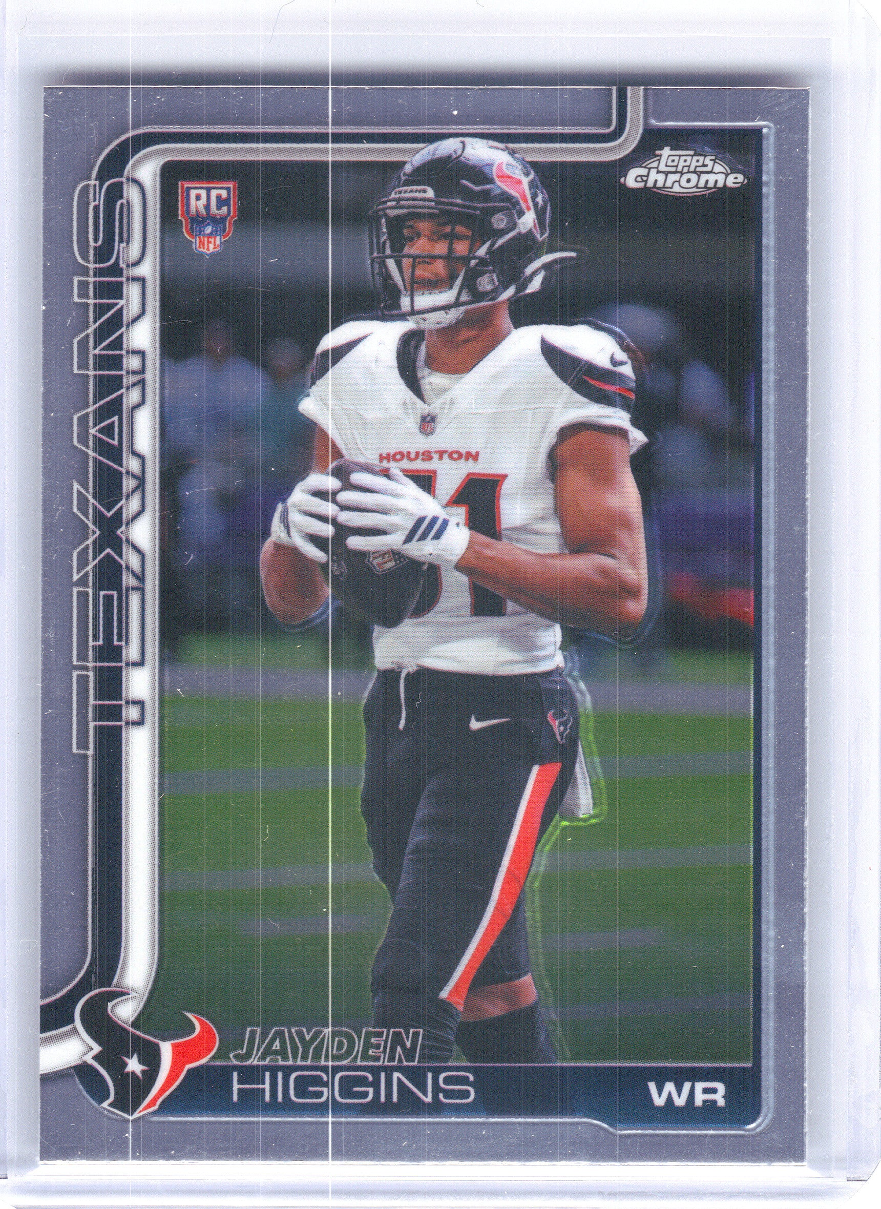 2025 Topps Chrome #343 Jayden Higgins Houston Texans RC