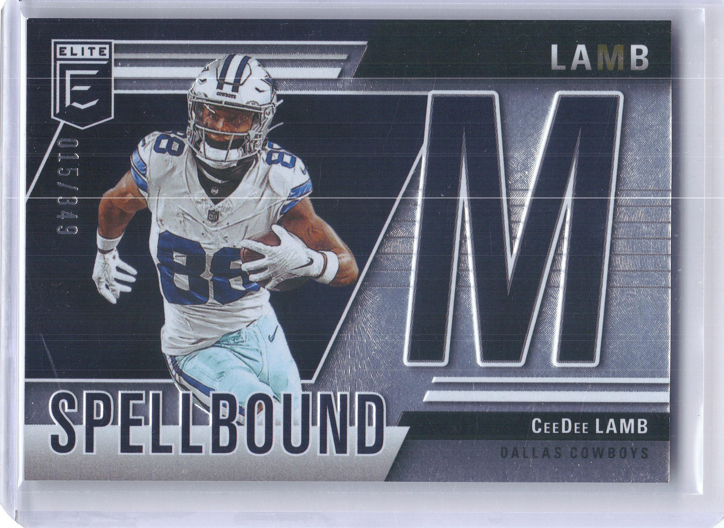 2024 Donruss Elite #33 CeeDee Lamb Spellbound #/349 Dallas Cowboys SN