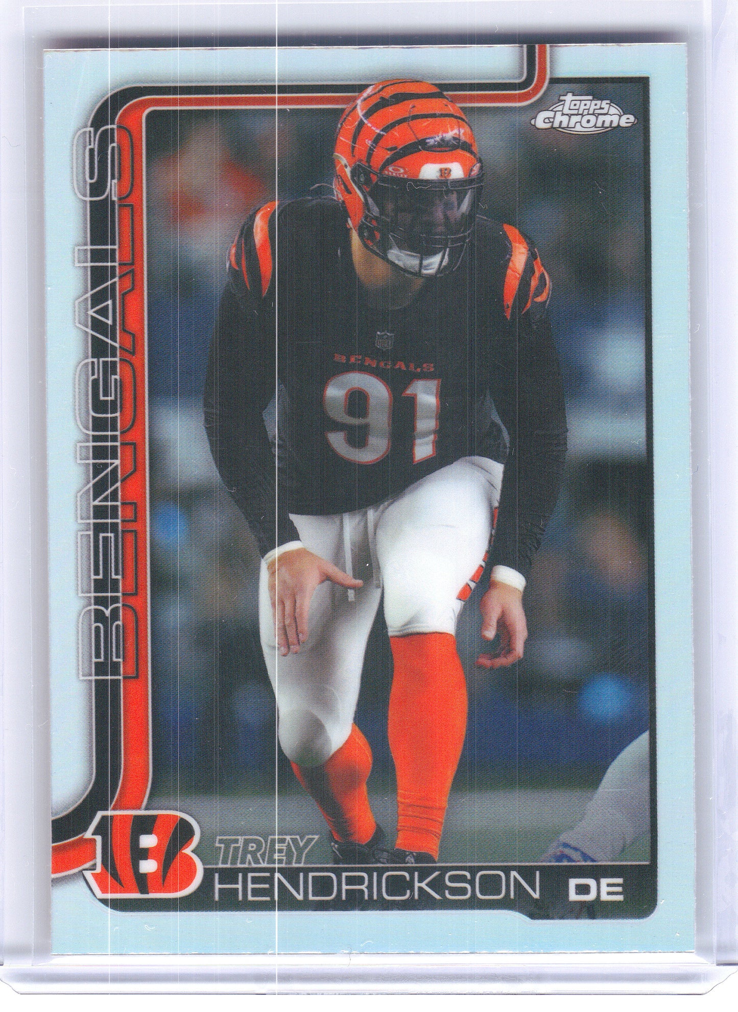 2025 Topps Chrome #65 Trey Hendrickson Refractor Cincinnati Bengals