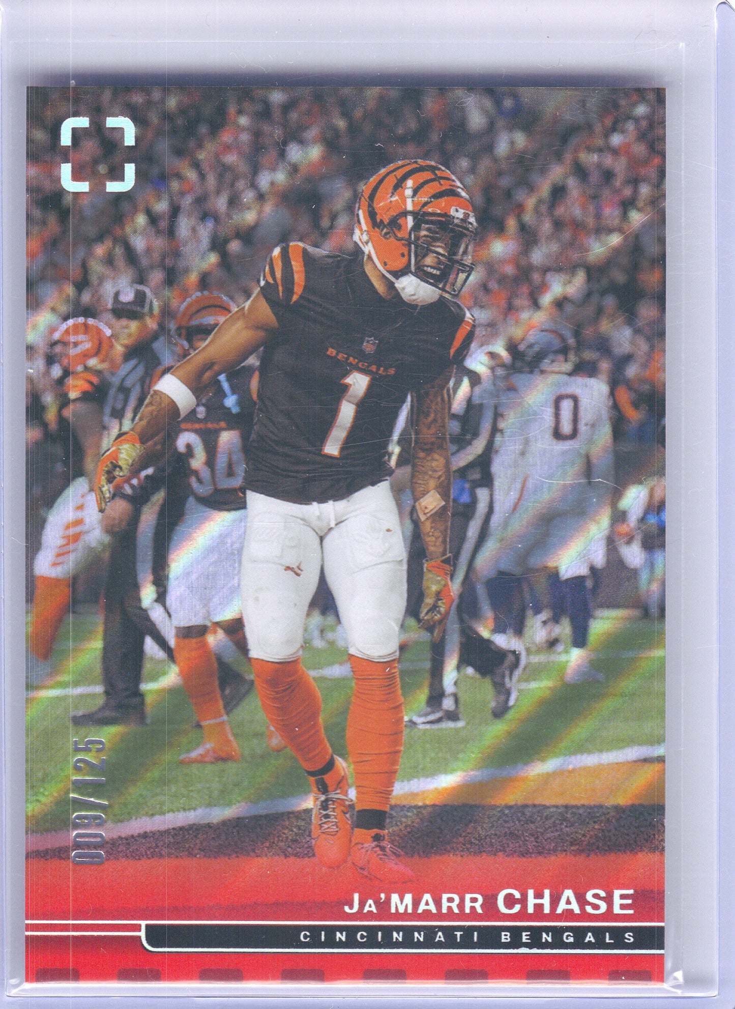 2025 Panini Photogenic #56 Ja'Marr Chase Red x Cincinnati Bengals SN