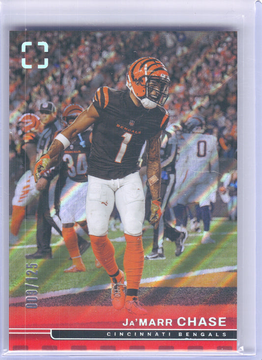 2025 Panini Photogenic #56 Ja'Marr Chase Red x Cincinnati Bengals SN