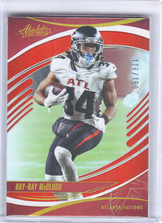 2025 Panini Absolute #22 Ray-Ray McCloud Spectrum Orange #/150 Atlanta Falcons SN
