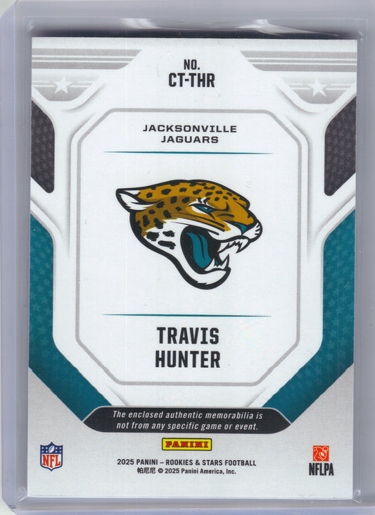 2025 Panini Rookies & Stars #CT-THR Travis Hunter Cross Training Jacksonville Jaguars MEM