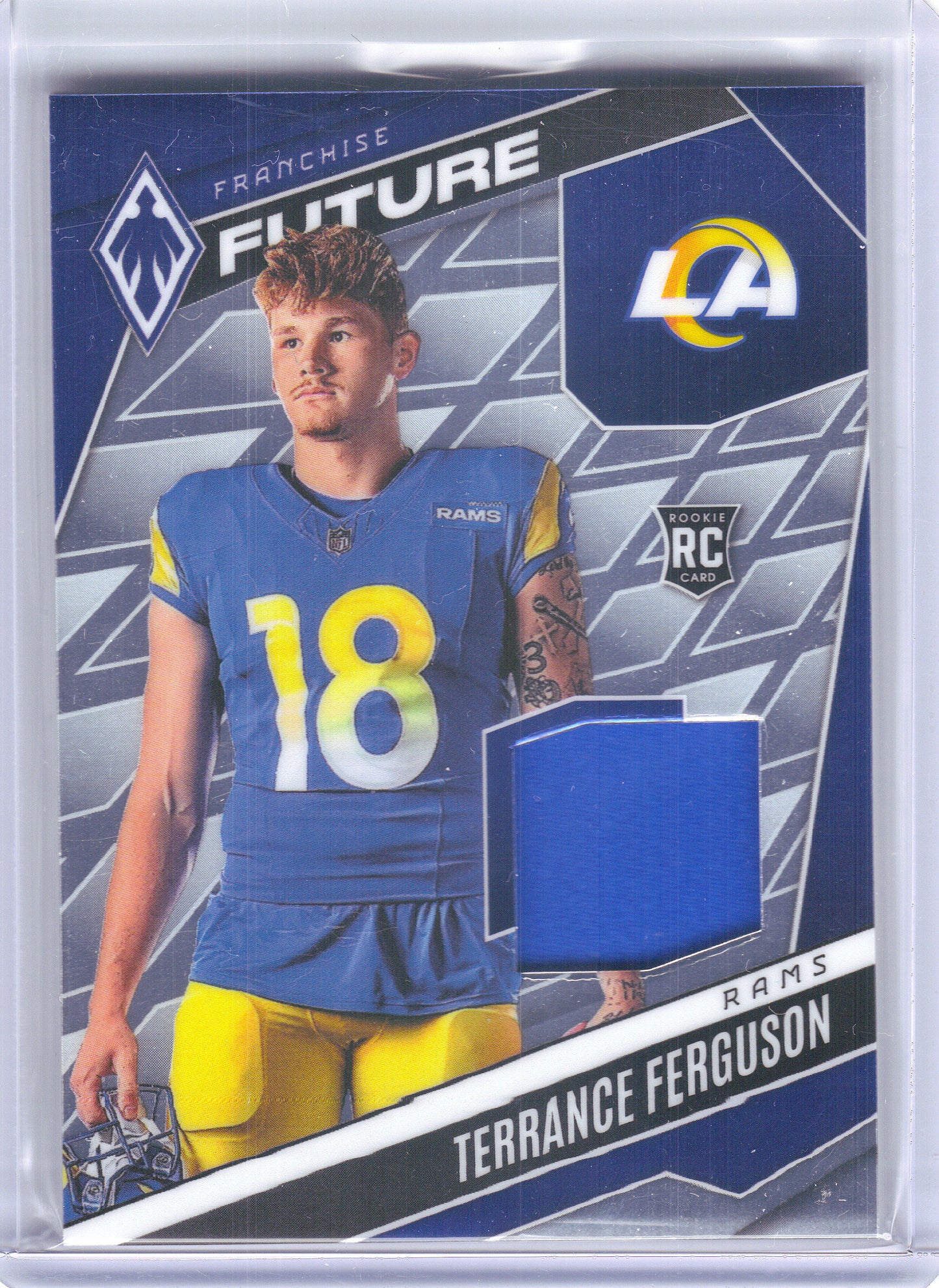 2025 Panini Phoenix #FFM-TFN Terrance Ferguson Franchise Future Material #/299 Los Angeles Rams SN,MEM