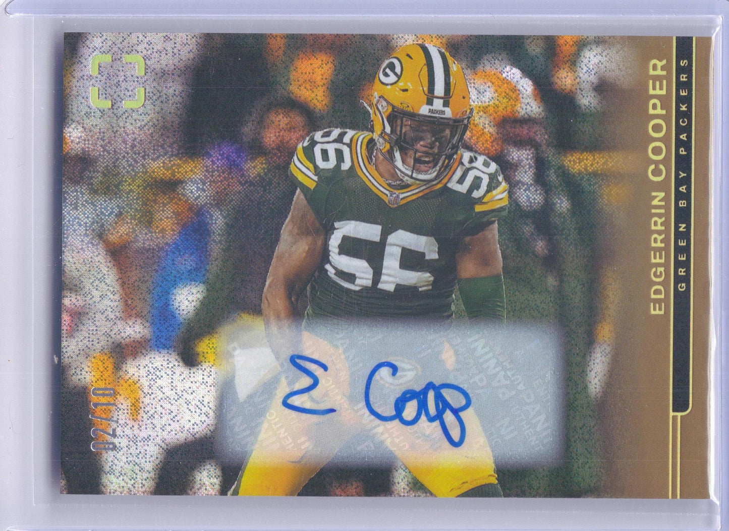 2025 Panini Photogenic #119 Edgerrin Cooper Autographs Gold #/10 Green Bay Packers SN,AU