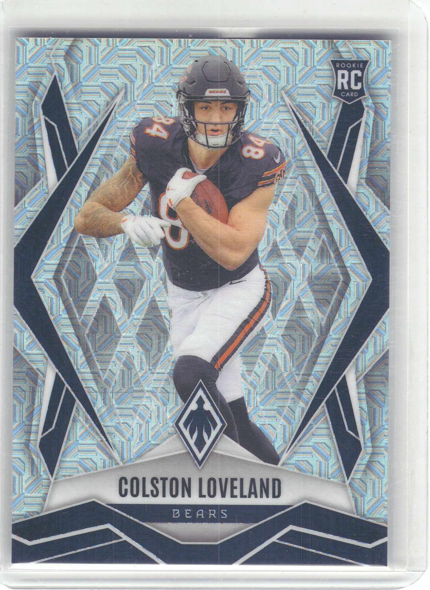 2025 Panini Phoenix #179 Colston Loveland Ash Mojo Prizm #/25 Chicago Bears SN,RC