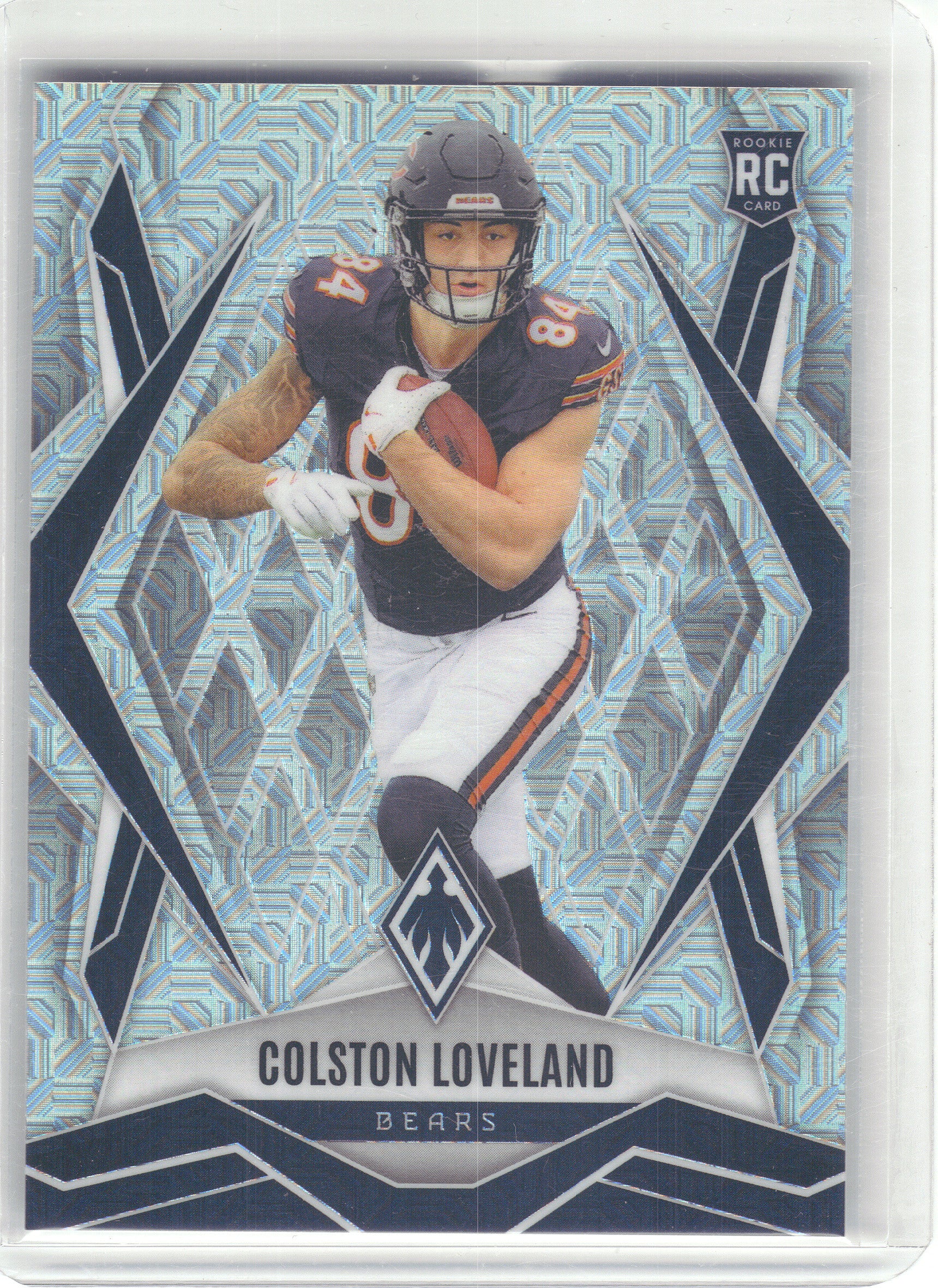 2025 Panini Phoenix #179 Colston Loveland Ash Mojo Prizm #/25 Chicago Bears SN,RC