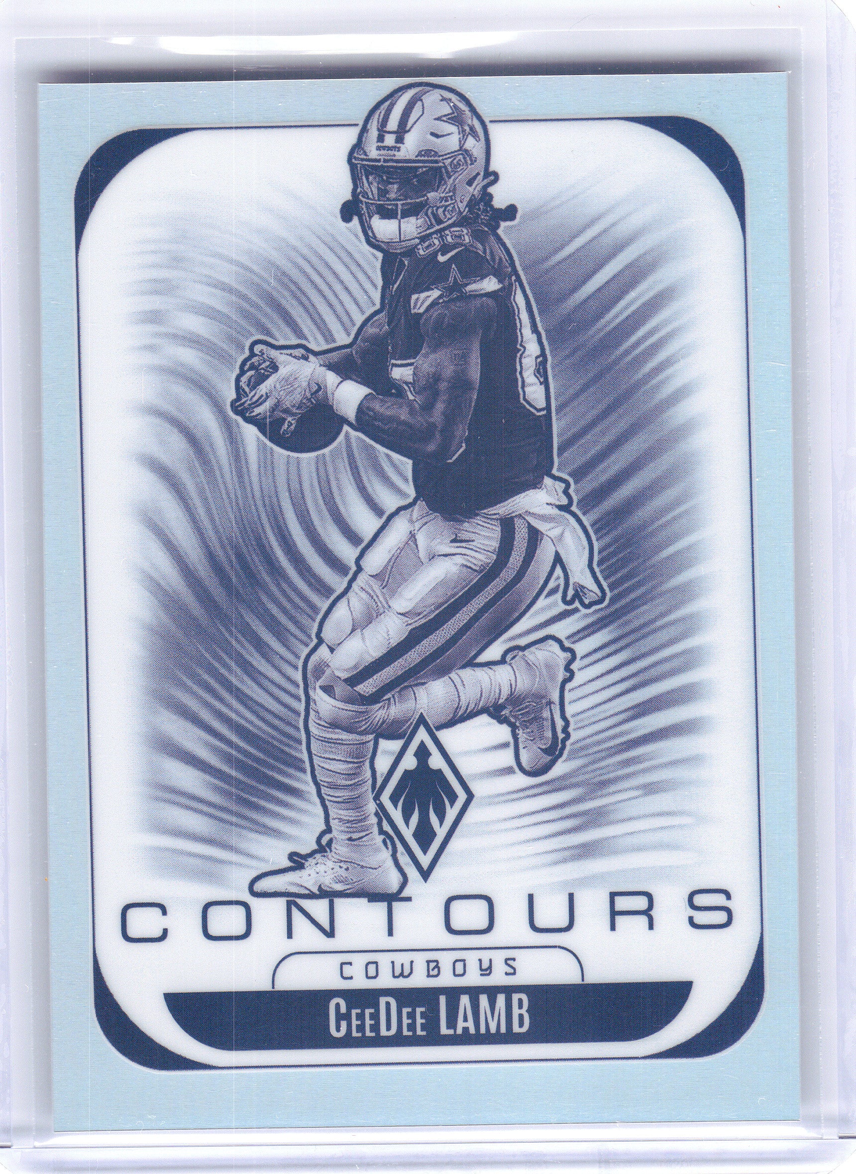 2025 Panini Phoenix #9 CeeDee Lamb Contours Dallas Cowboys