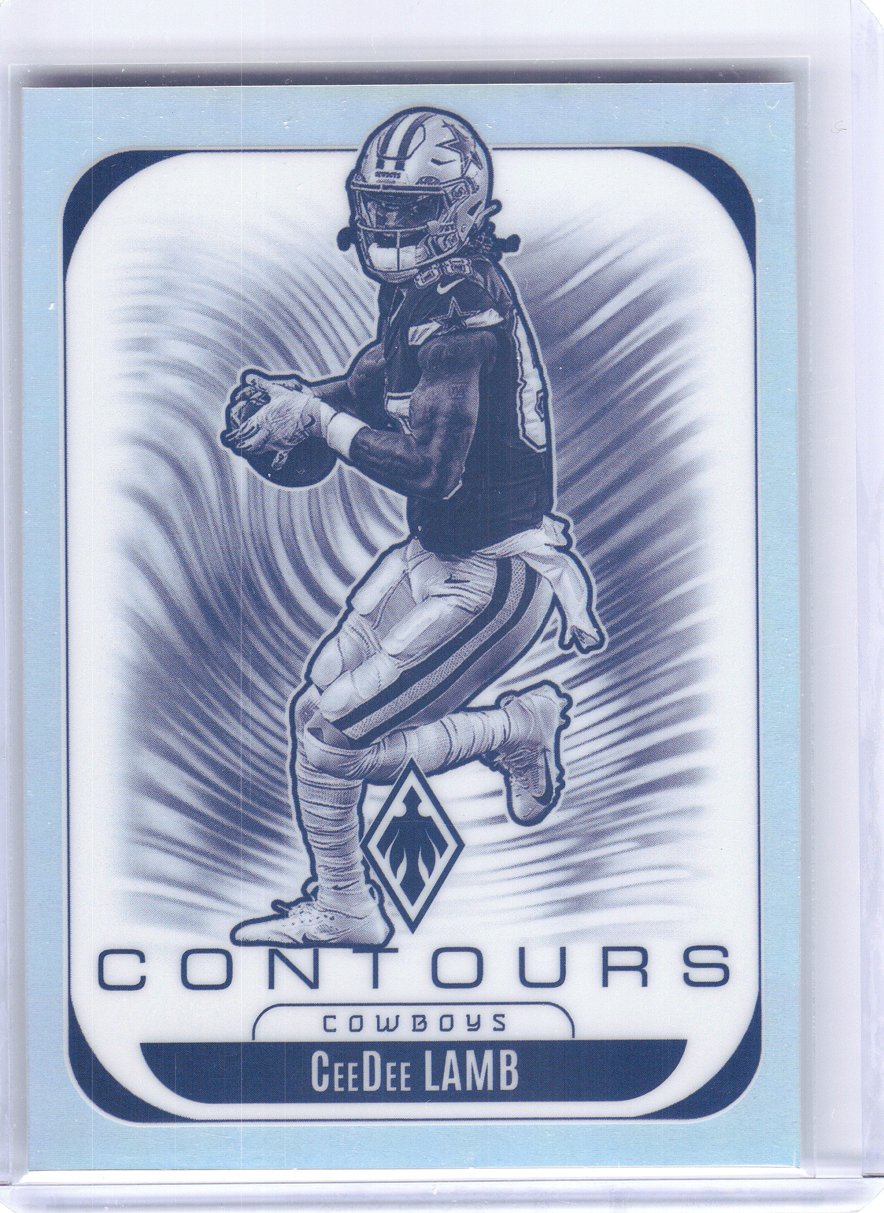 2025 Panini Phoenix #9 CeeDee Lamb Contours x Dallas Cowboys