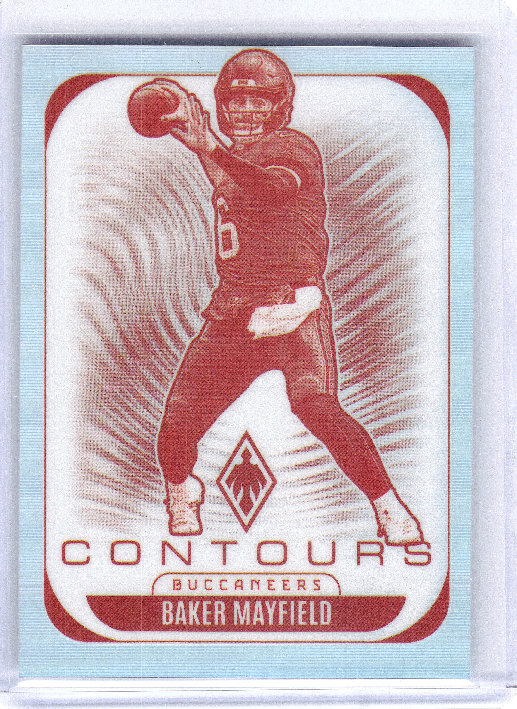 2025 Panini Phoenix #30 Baker Mayfield Contours Tampa Bay Buccaneers