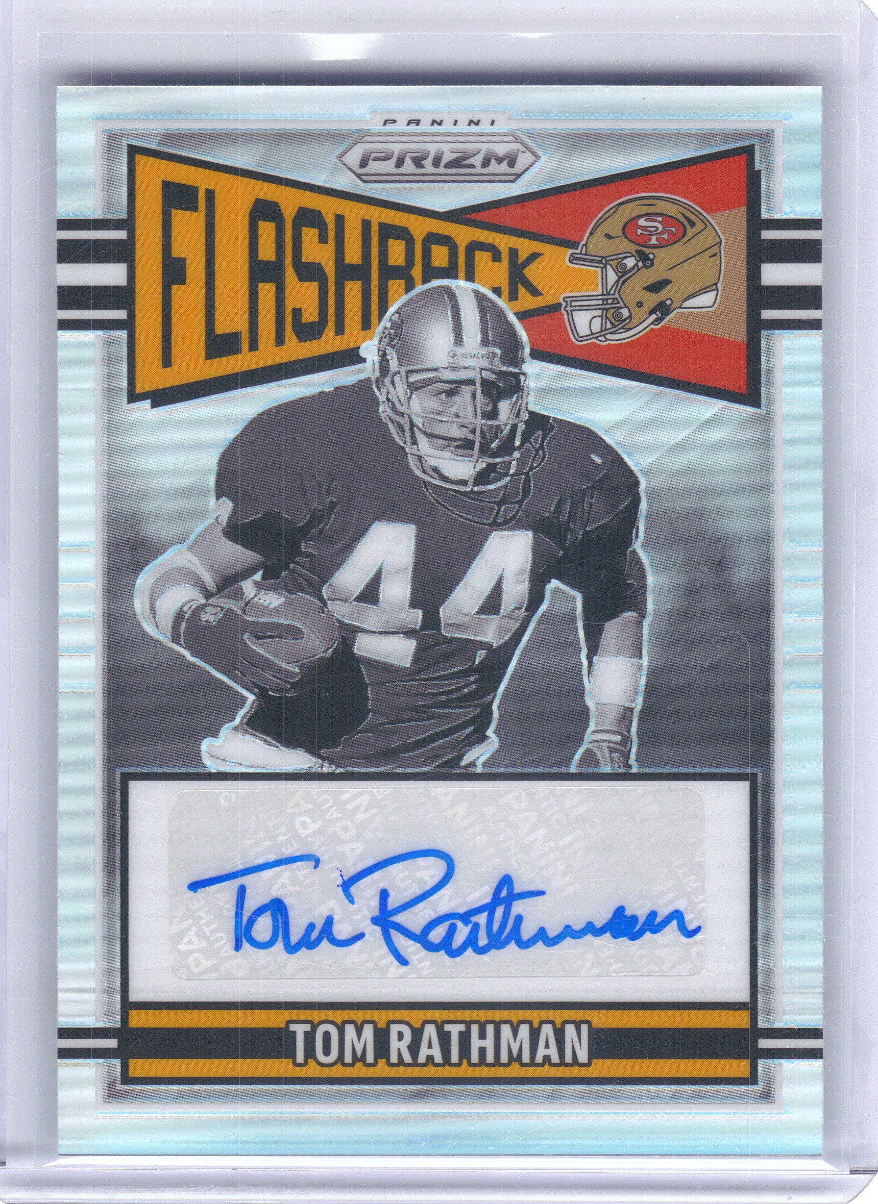 2025 Panini Prizm #FLA-TRN Tom Rathman Flashback Autographs #/149 San Francisco 49ers SN,AU