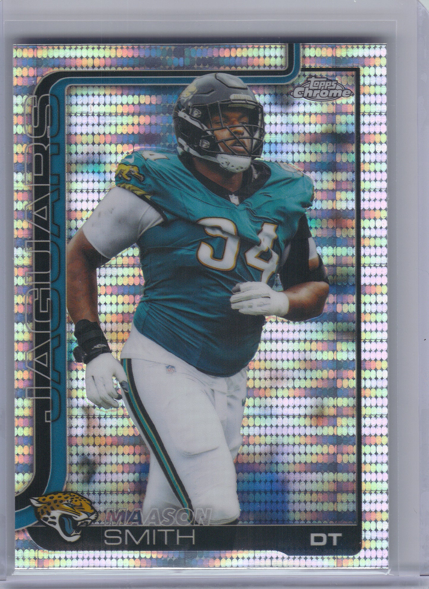 2025 Topps Chrome #140 Maason Smith Pulsar Refractor Jacksonville Jaguars