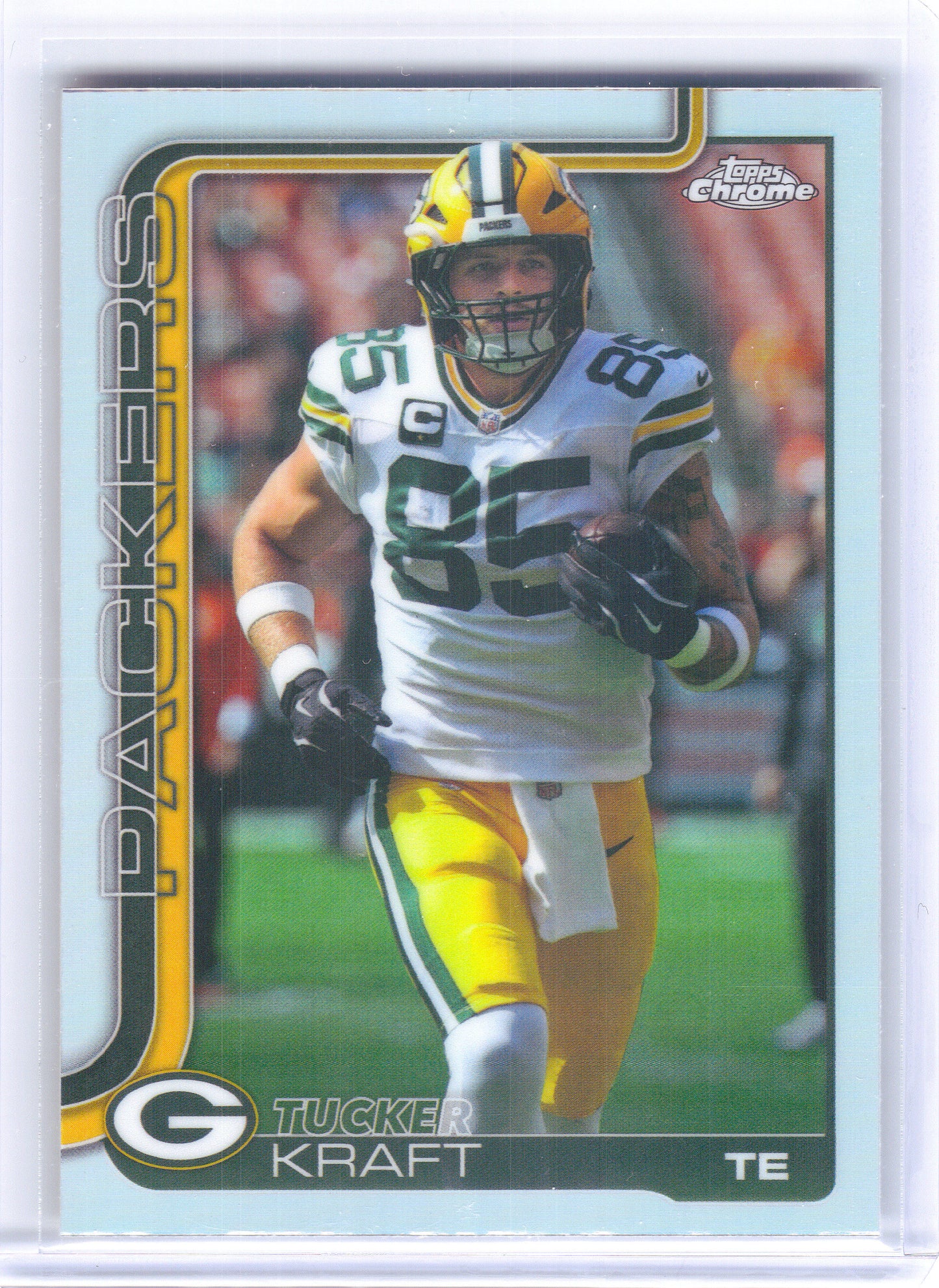 2025 Topps Chrome #108 Tucker Kraft Refractor Green Bay Packers