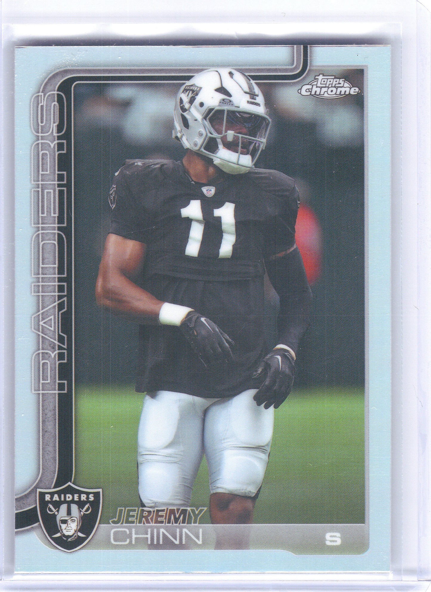 2025 Topps Chrome #184 Jeremy Chinn Refractor Las Vegas Raiders