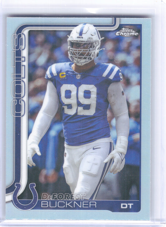 2025 Topps Chrome #133 DeForest Buckner Refractor Indianapolis Colts