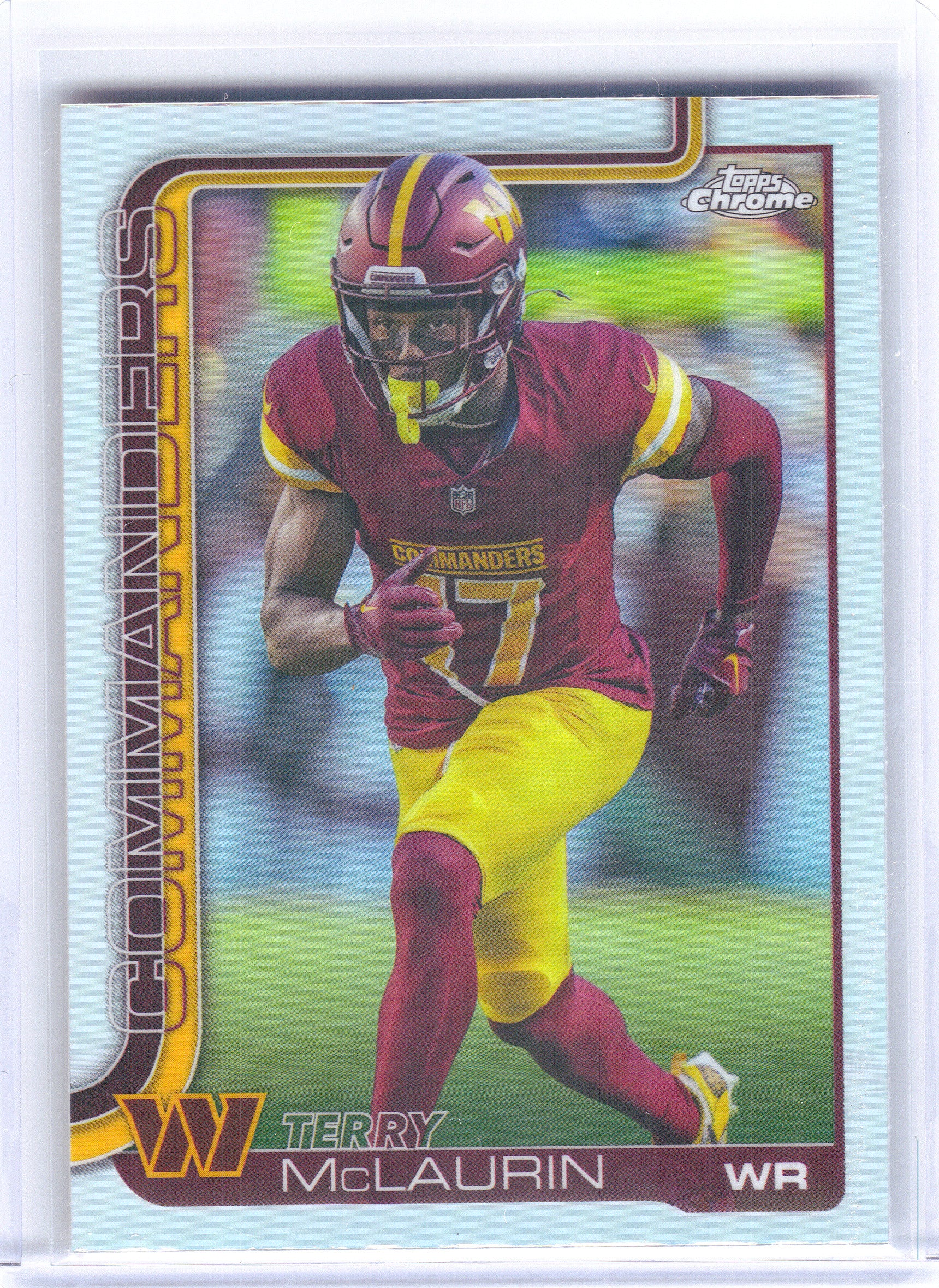 2025 Topps Chrome #208 Terry McLaurin Refractor Washington Commanders