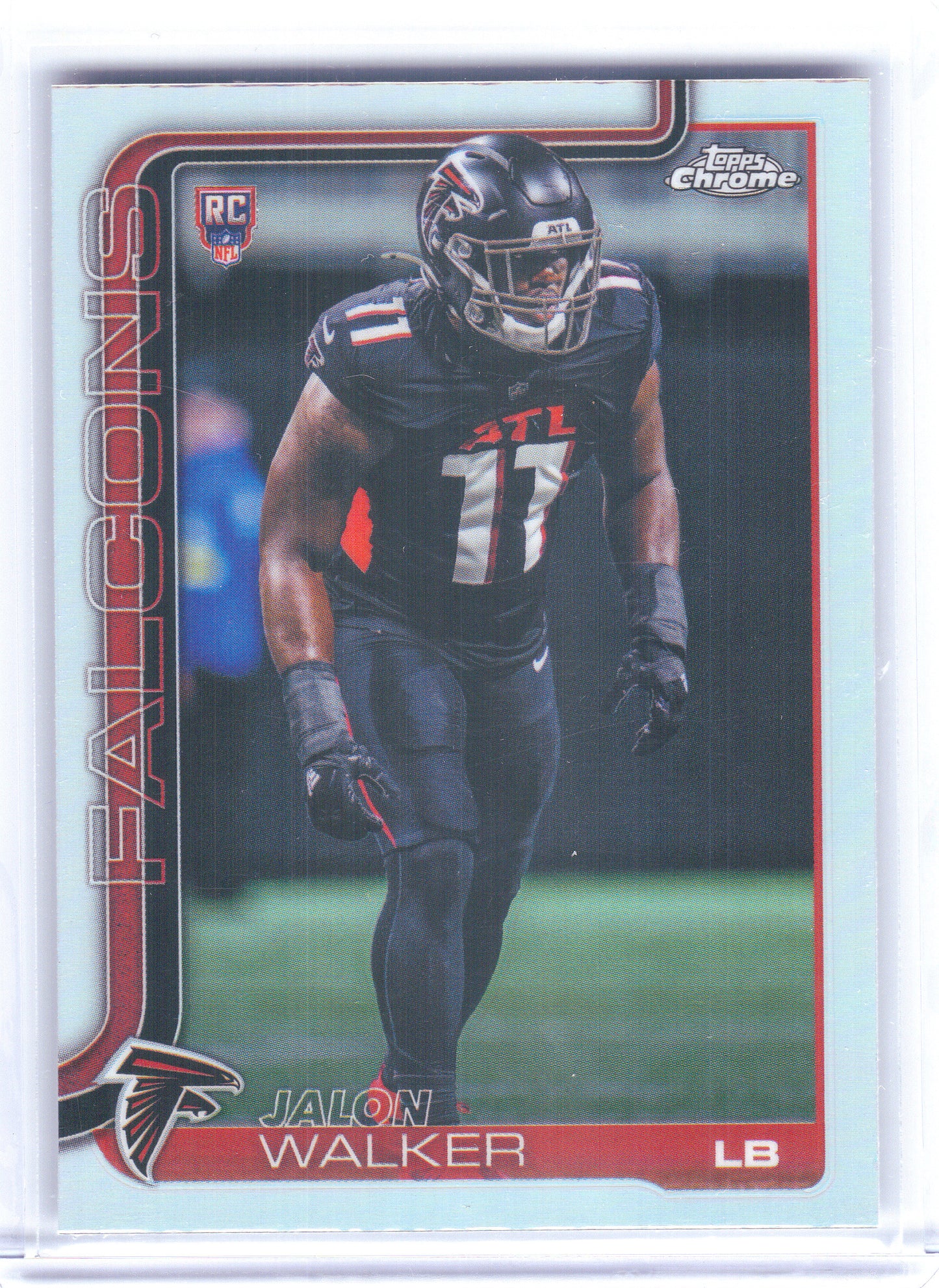 2025 Topps Chrome #354 Jalon Walker Refractor Atlanta Falcons RC