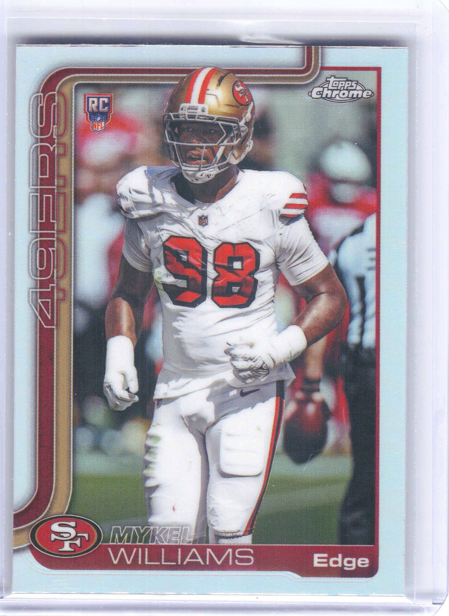 2025 Topps Chrome #352 Mykel Williams Refractor San Francisco 49ers RC