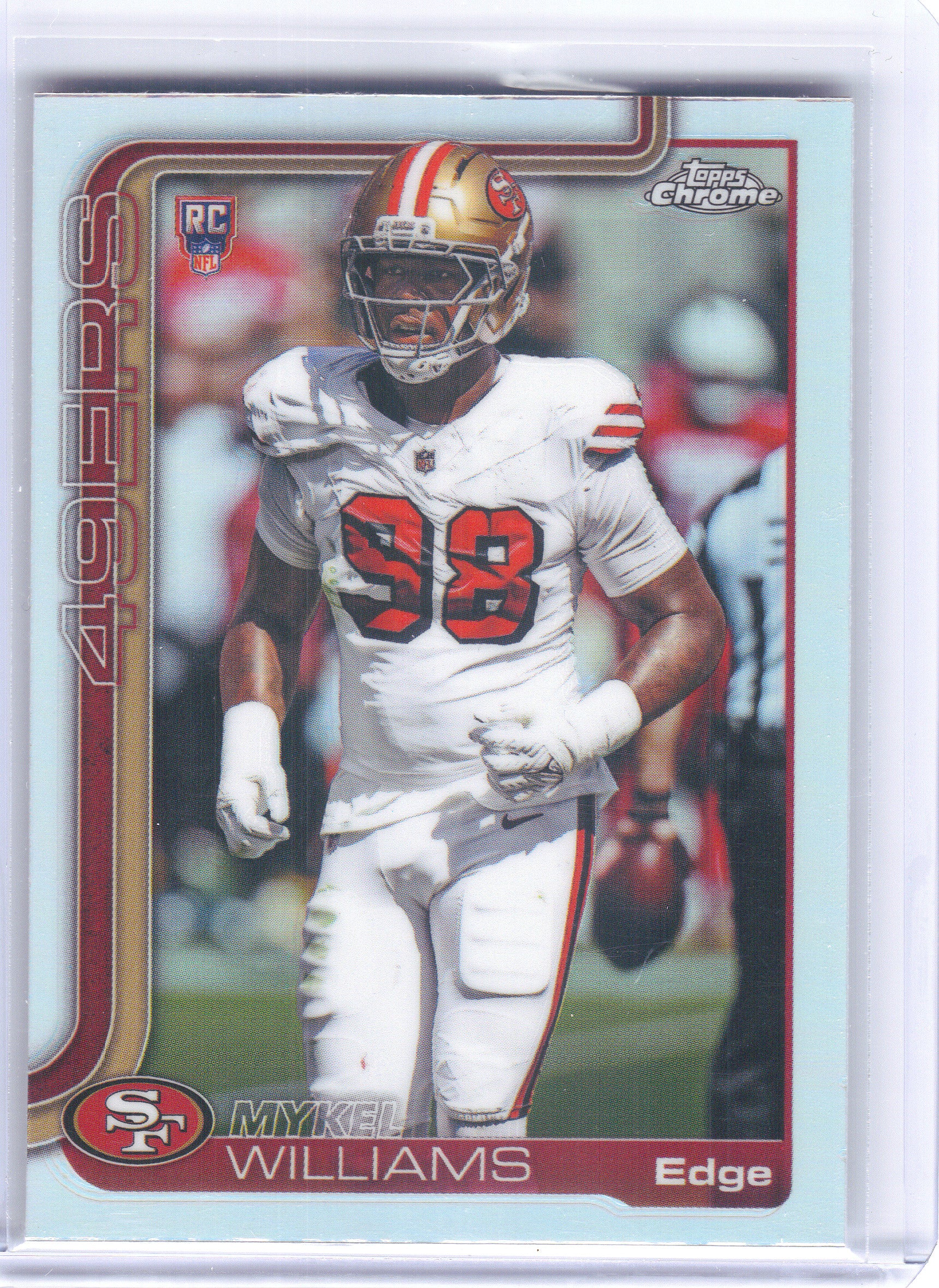 2025 Topps Chrome #352 Mykel Williams Refractor San Francisco 49ers RC