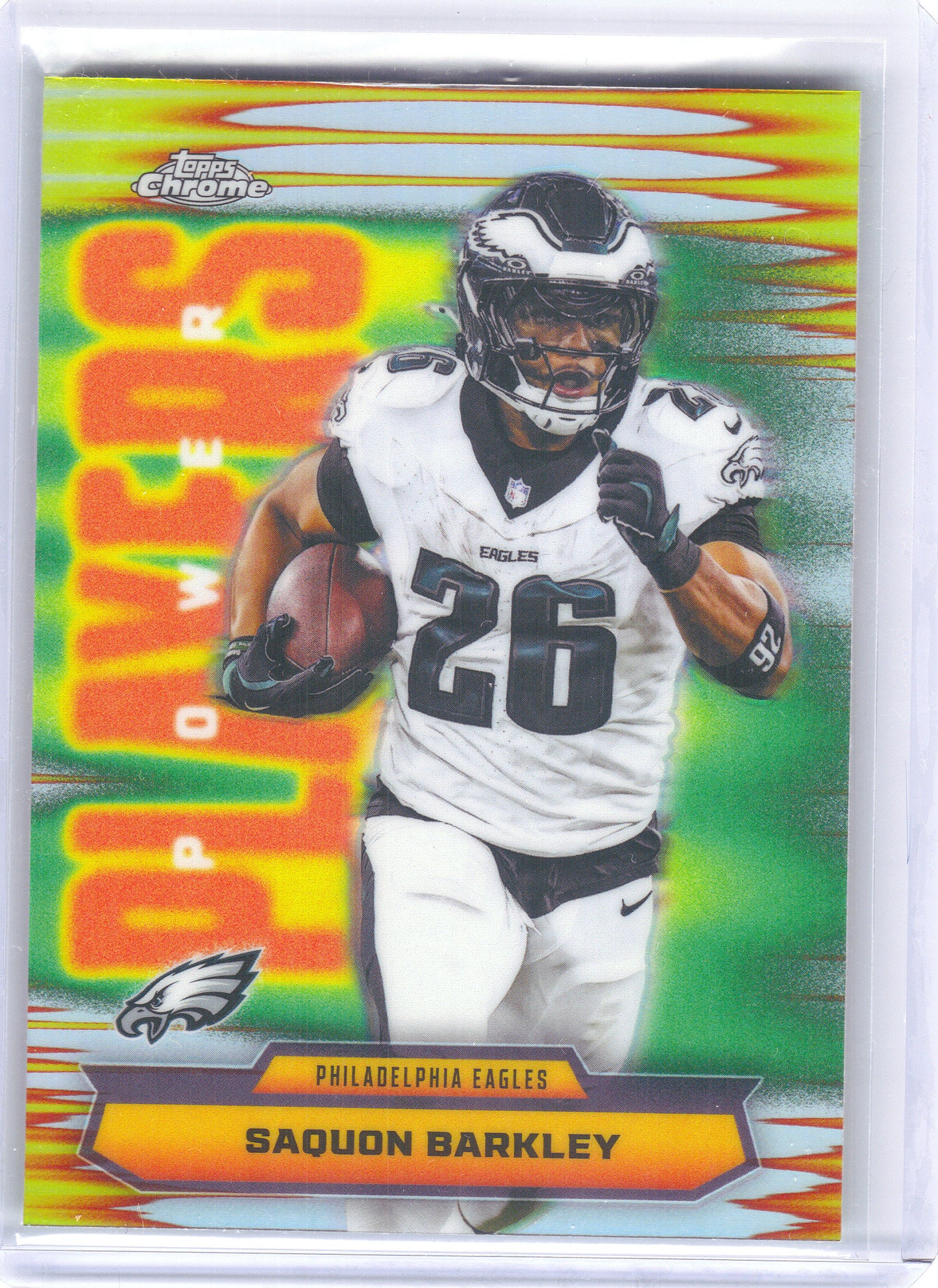 2025 Topps Chrome #PP-13 Saquon Barkley Power Players Philadelphia Eagles