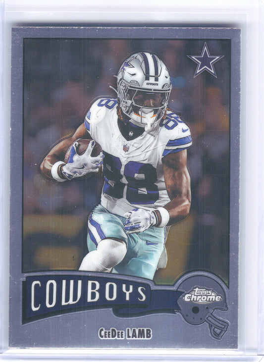 2025 Topps Chrome #1975-9 CeeDee Lamb 1975 Topps Dallas Cowboys