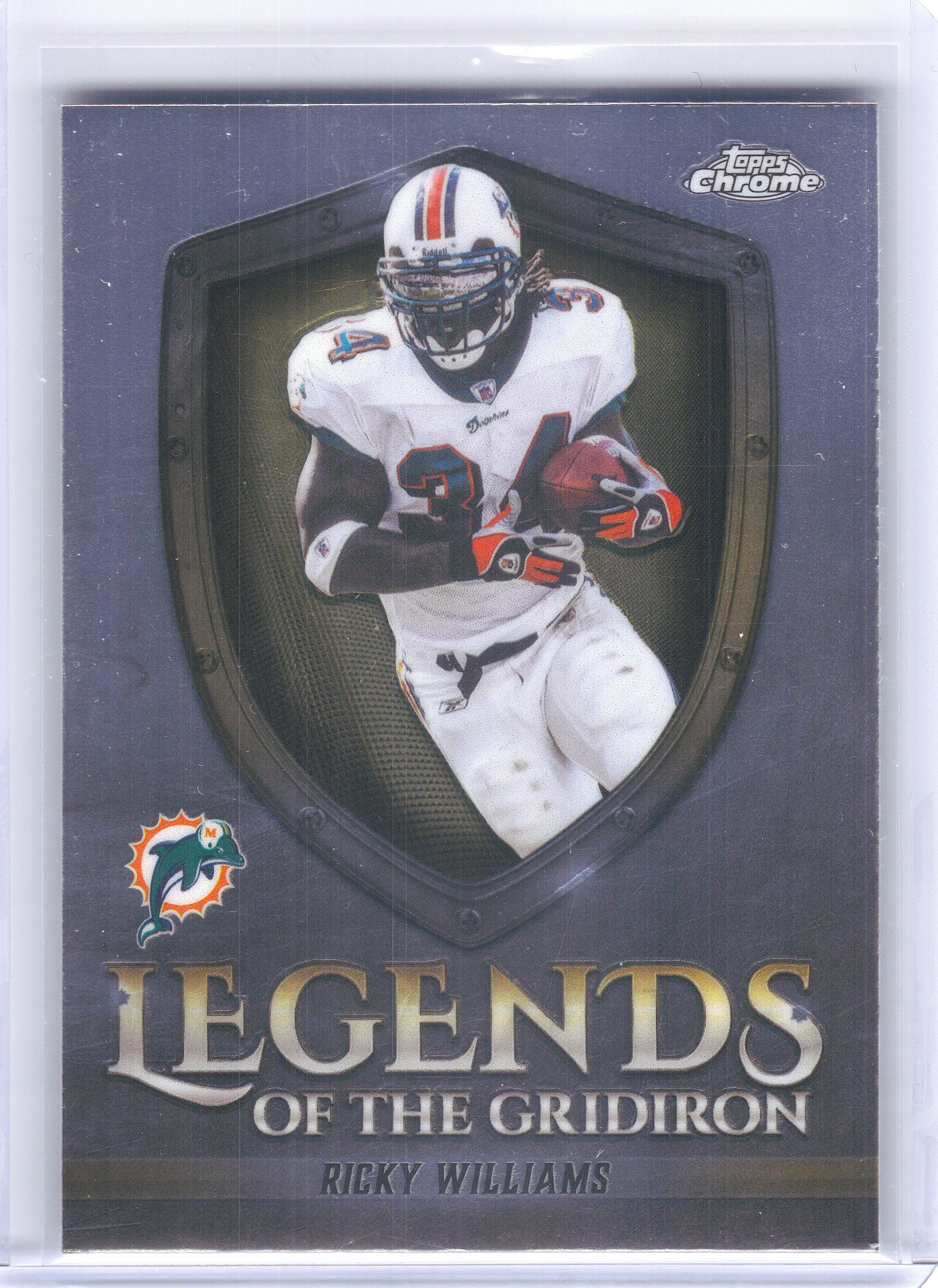 2025 Topps Chrome #LOG-14 Ricky Williams Legends of the Gridiron Miami Dolphins