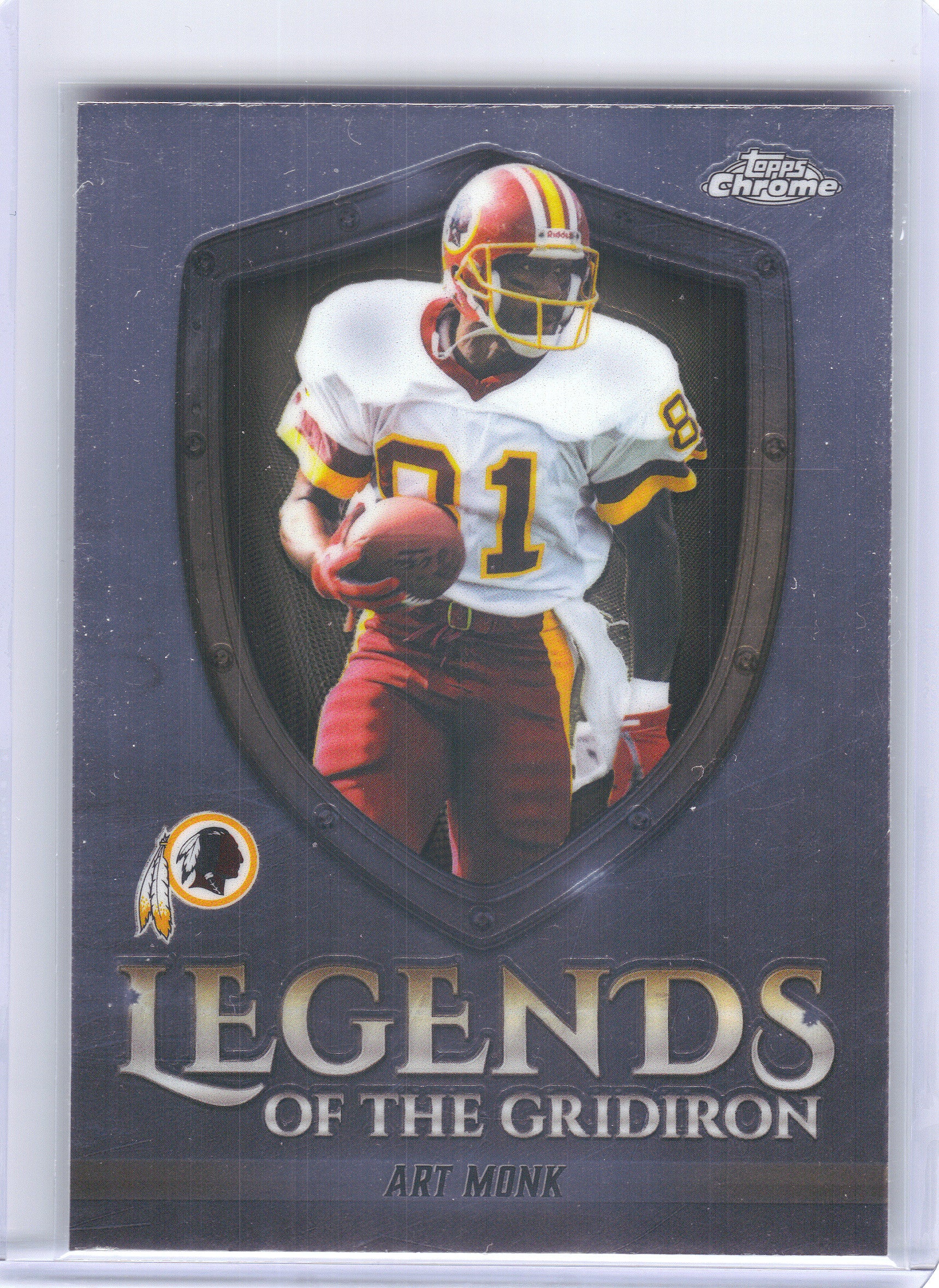2025 Topps Chrome #LOG-19 Art Monk Legends of the Gridiron Washington Redskins