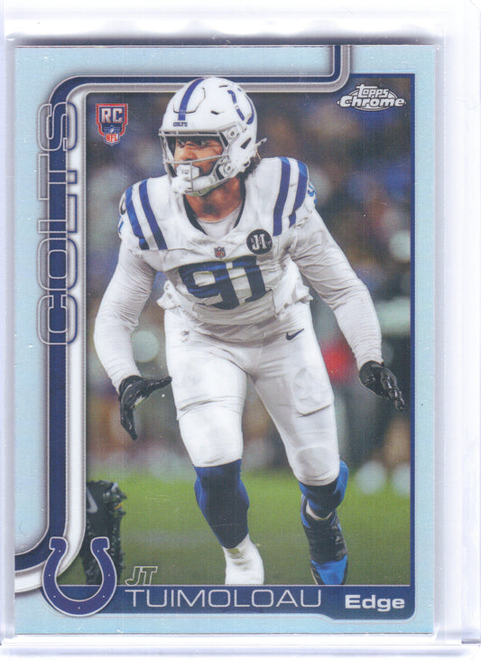 2025 Topps Chrome #356 JT Tuimoloau Refractor Indianapolis Colts RC