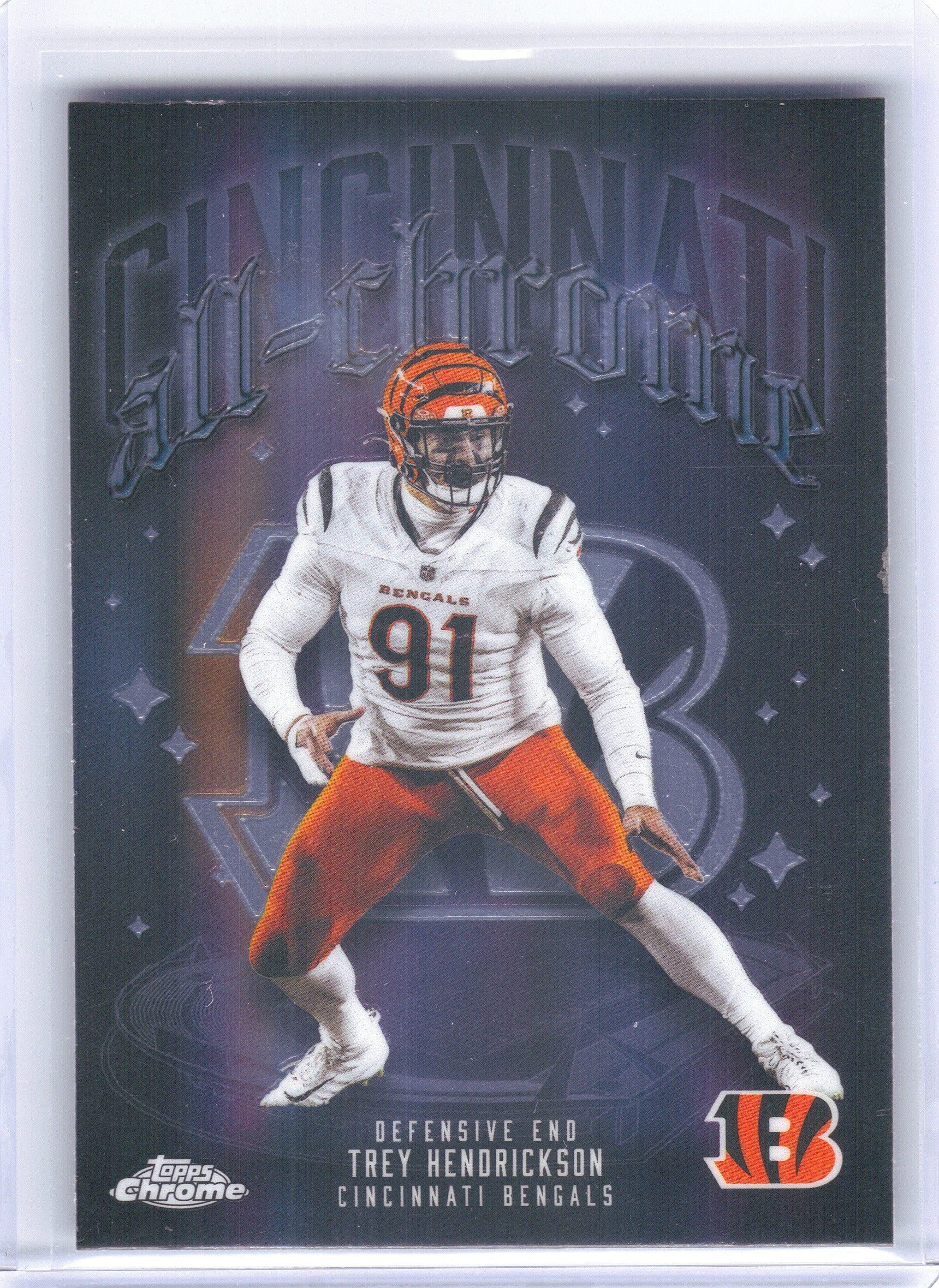 2025 Topps Chrome #ACT-16 Trey Hendrickson All Chrome Team Cincinnati Bengals