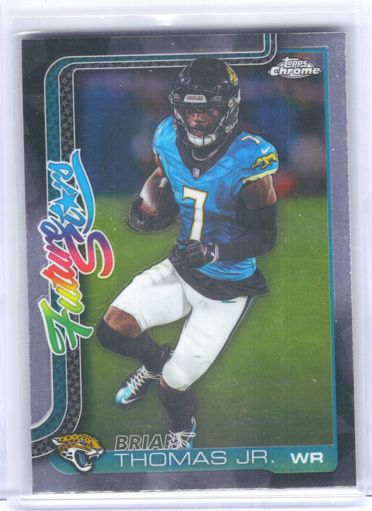 2025 Topps Chrome #FS-4 Brian Thomas Jr. Future Stars Jacksonville Jaguars