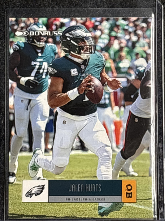2025 Donruss #R05-JLH Jalen Hurts Retro 2005 Philadelphia Eagles