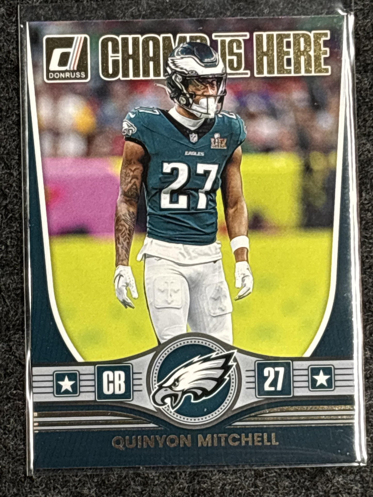 2025 Donruss #CIH-QML Quinyon Mitchell Champ is Here Philadelphia Eagles