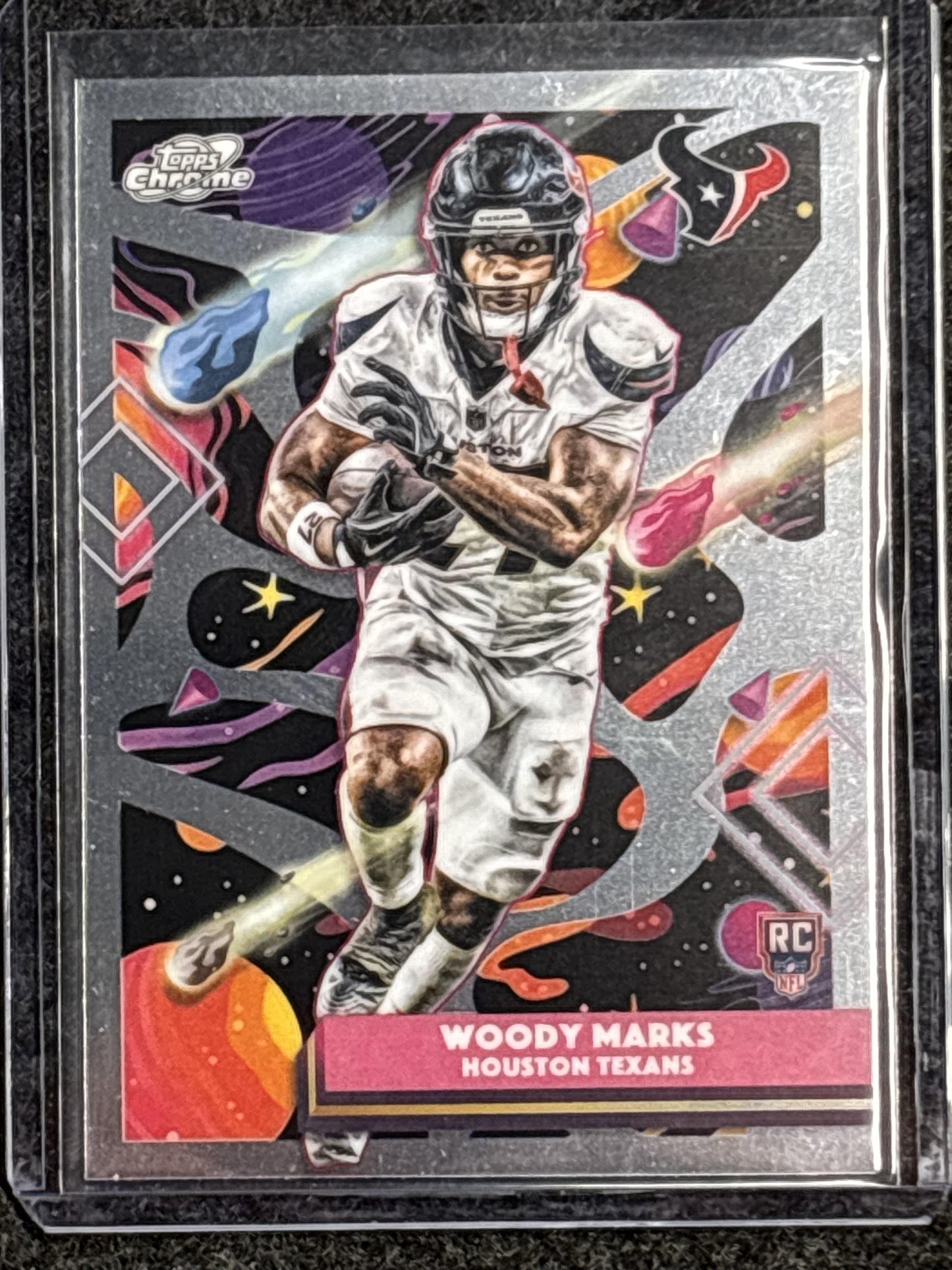 2025 Topps Chrome Cosmic #142 Woody Marks Houston Texans RC