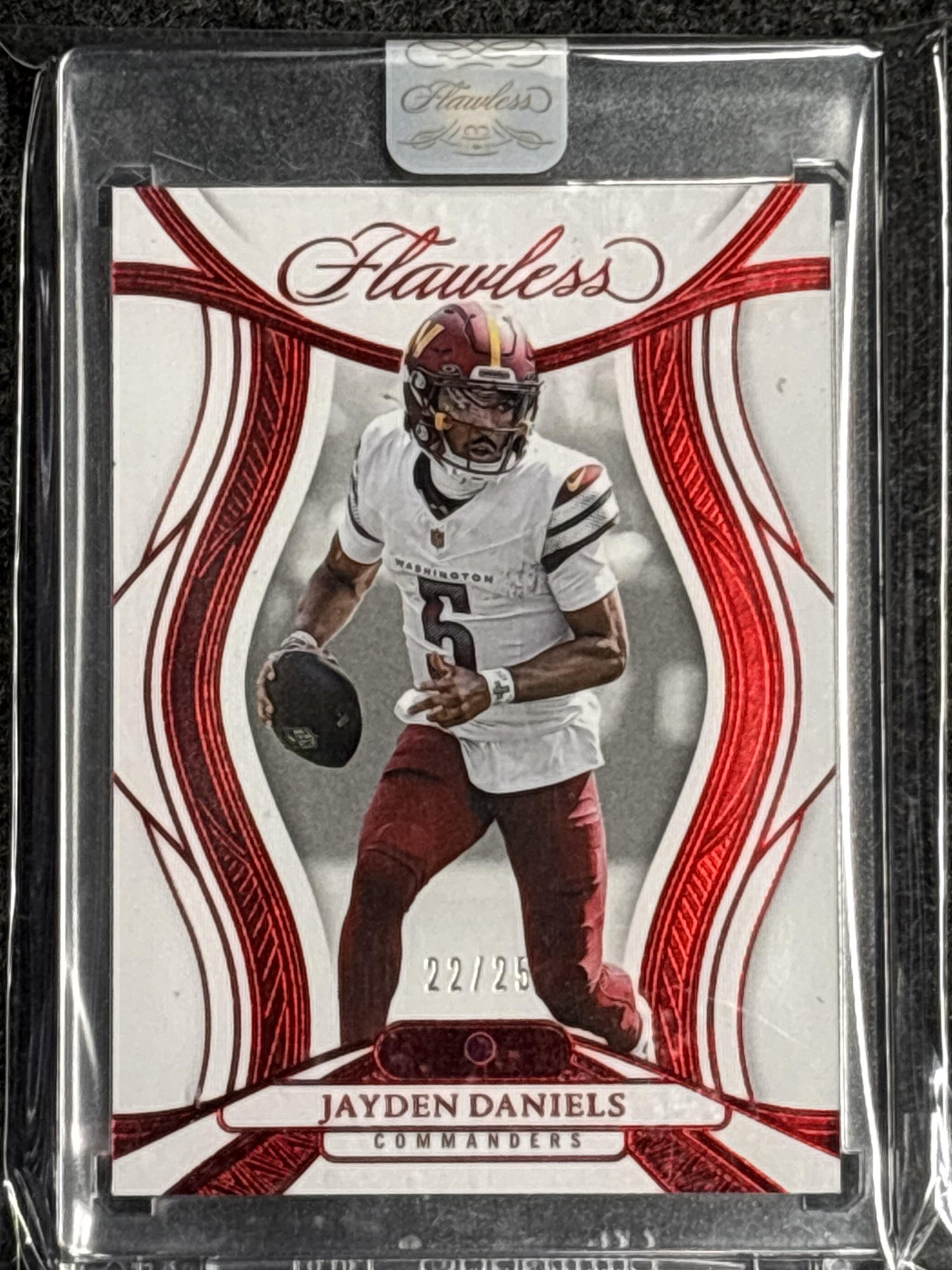 2025 Panini Flawless #54 Jayden Daniels #/25 Washington Commanders SN
