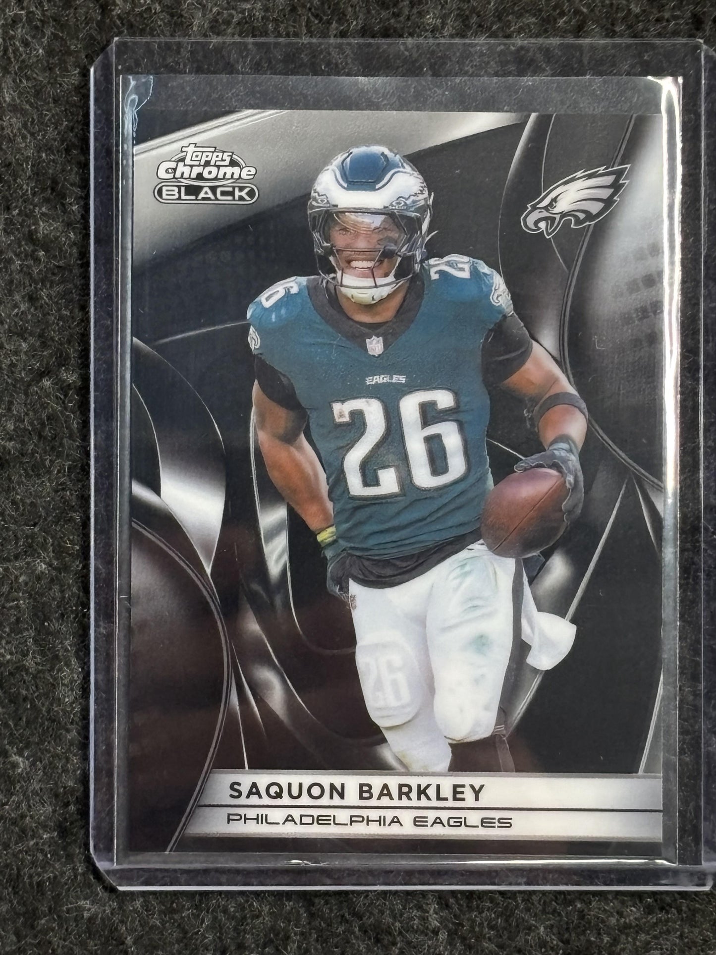 2025 Topps Chrome Black #81 Saquon Barkley Philadelphia Eagles