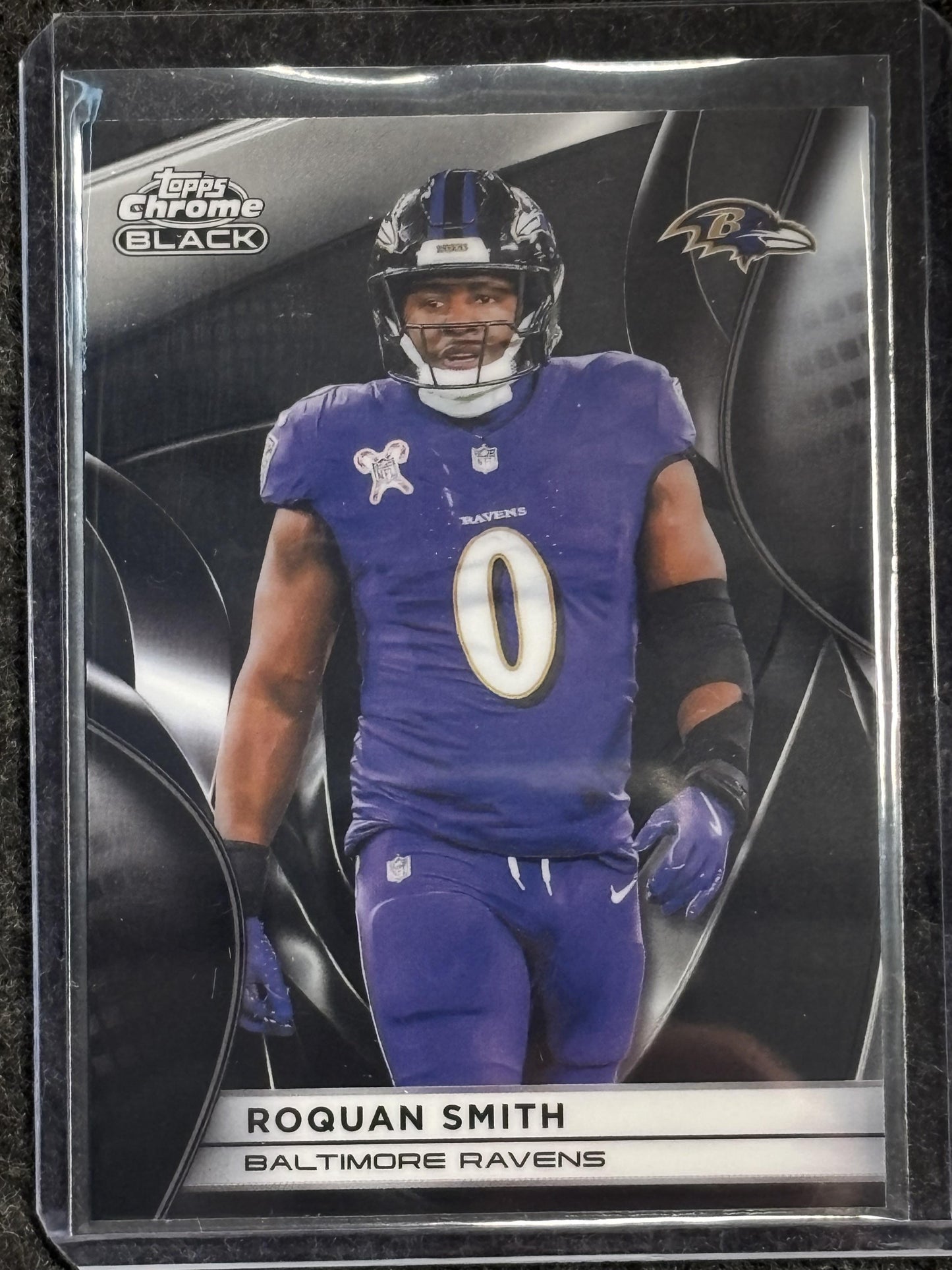 2025 Topps Chrome Black #67 Roquan Smith Baltimore Ravens
