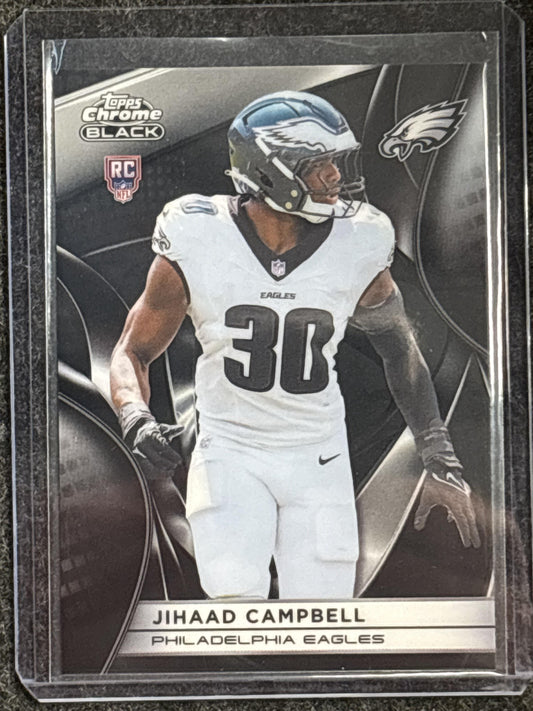 2025 Topps Chrome Black #140 Jihaad Campbell Philadelphia Eagles